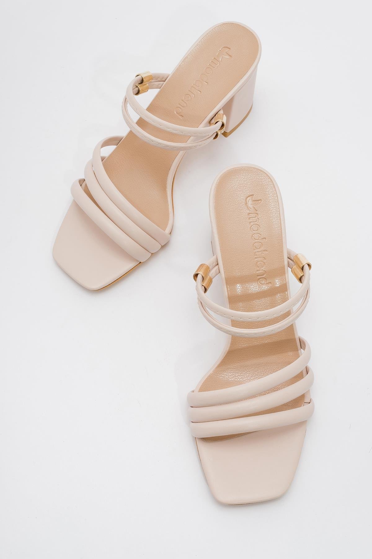 Kadın Sivri Burunlu Stiletto TEN CİLT - Görsel 6