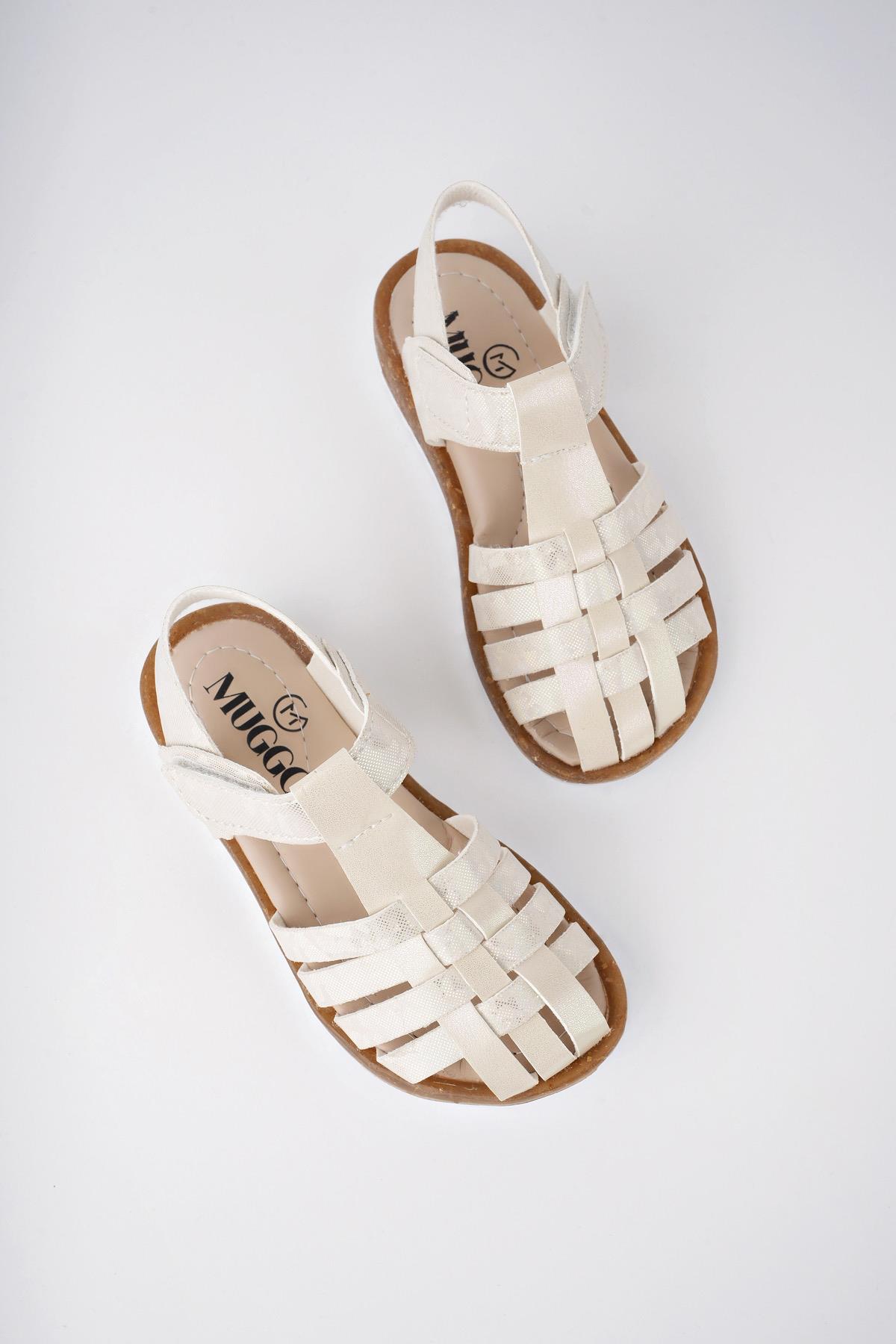 Rapunzel Garantili Günlük Ortopedik Hafif Taban Cırtlı Kız Çocuk Sandalet - Görsel 4