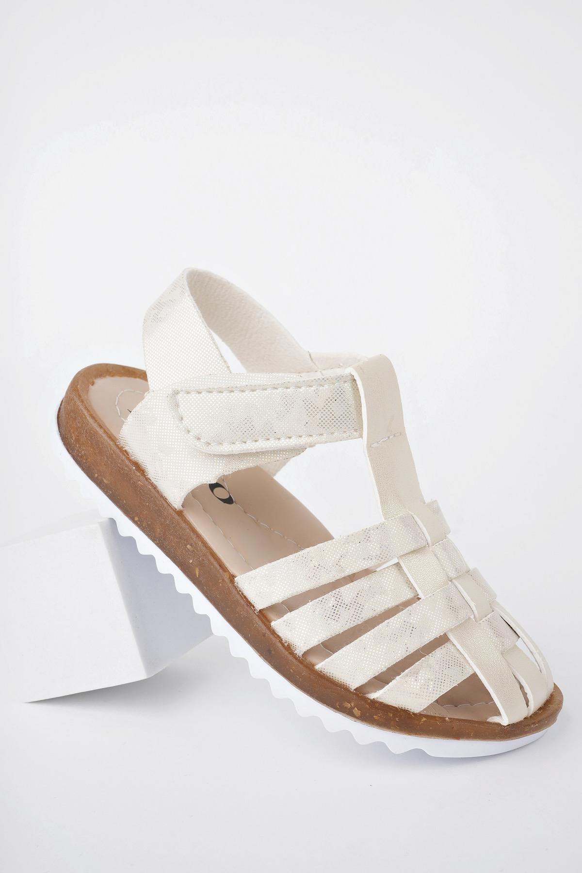 Rapunzel Garantili Günlük Ortopedik Hafif Taban Cırtlı Kız Çocuk Sandalet - Görsel 5