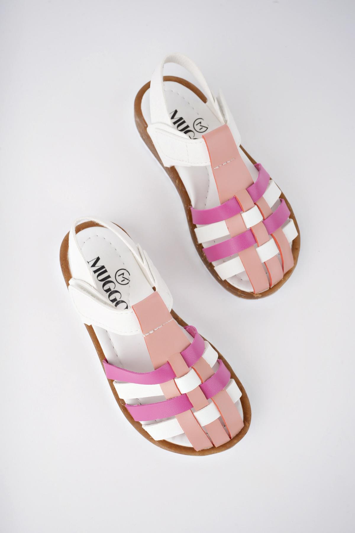 Rapunzel Garantili Günlük Ortopedik Hafif Taban Cırtlı Kız Çocuk Sandalet - Görsel 4