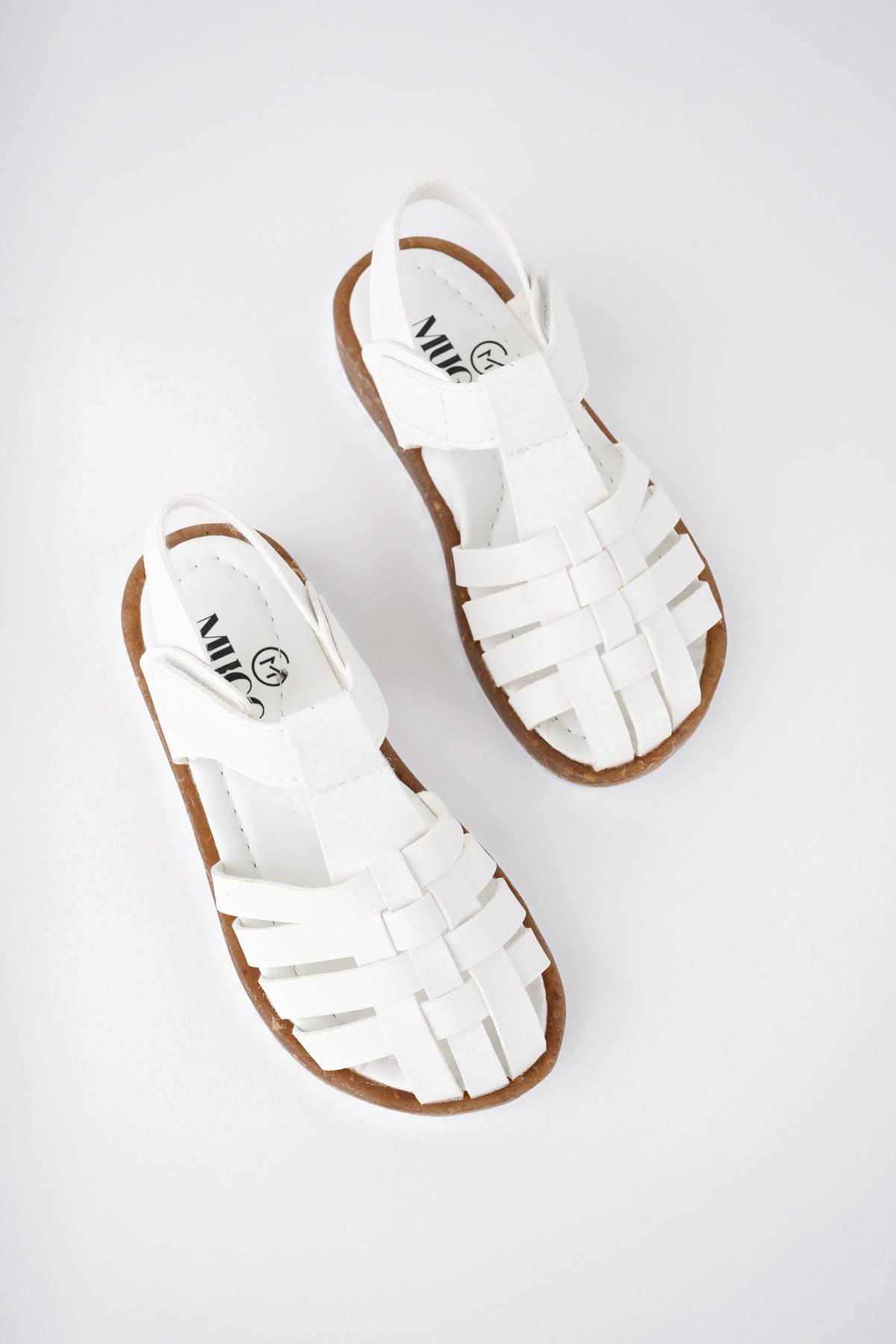 Rapunzel Garantili Günlük Ortopedik Hafif Taban Cırtlı Kız Çocuk Sandalet - Görsel 4