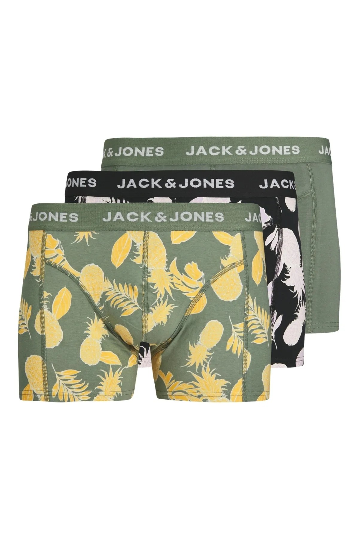 Jack&Jones Çok Renkli Erkek 3'lü Boxer Set 12256550