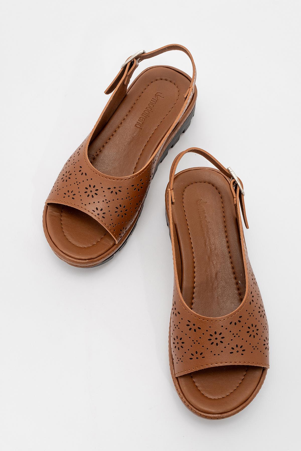 Kadın Dolgulu Terlik TABA CİLT - Görsel 6