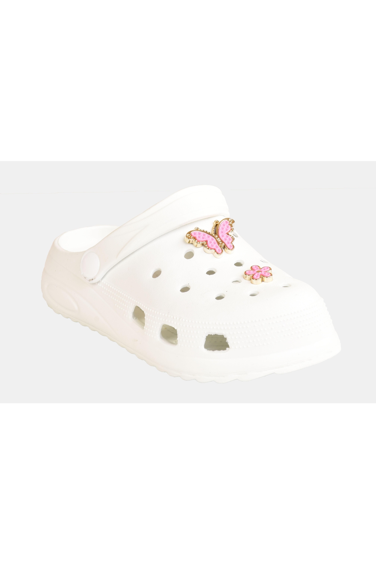 Kız Çocuk Yüksek Topuklu Taşlı Terlik Sandalet - Görsel 3