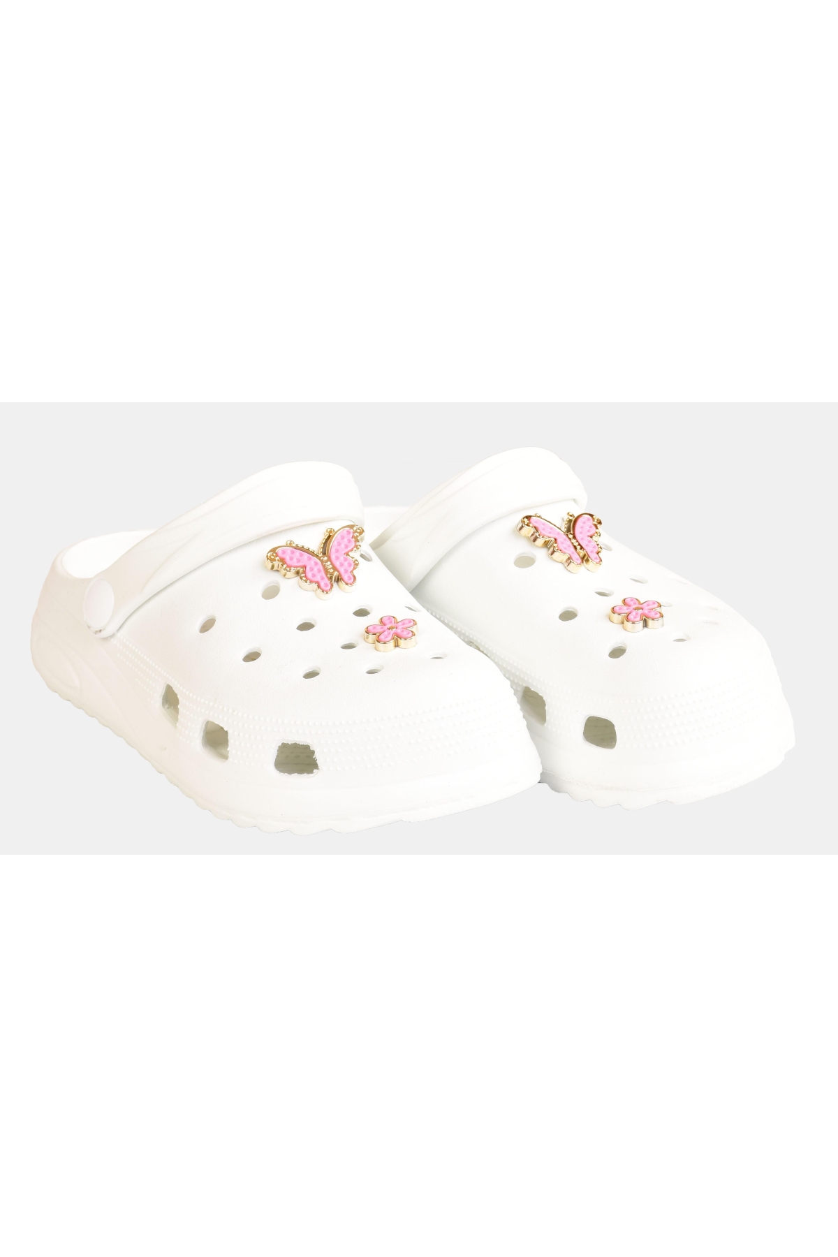 Kız Çocuk Yüksek Topuklu Taşlı Terlik Sandalet - Görsel 4