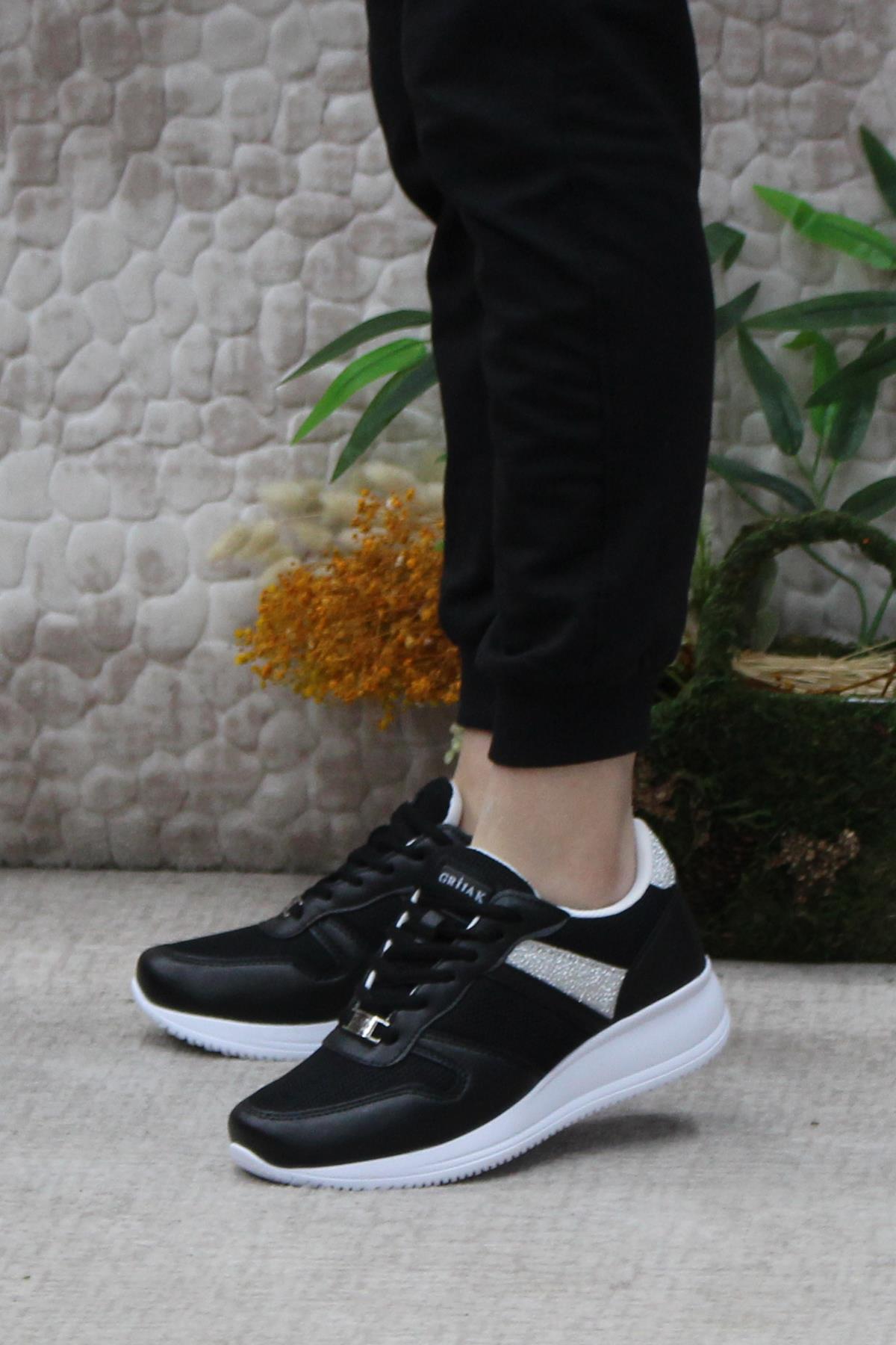 Grijax 0018 Anatomik Rahat Dolgu Taban Kadın Ayakkab - Görsel 4