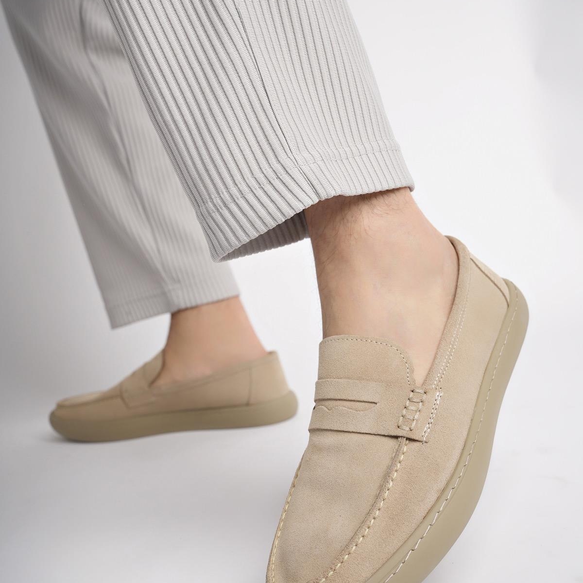 DENZEL Garantili Günlük Klasik Hakiki Deri Casual Rahat Ortopedik Bağcıksız Erkek Ayakkabı - Görsel 8