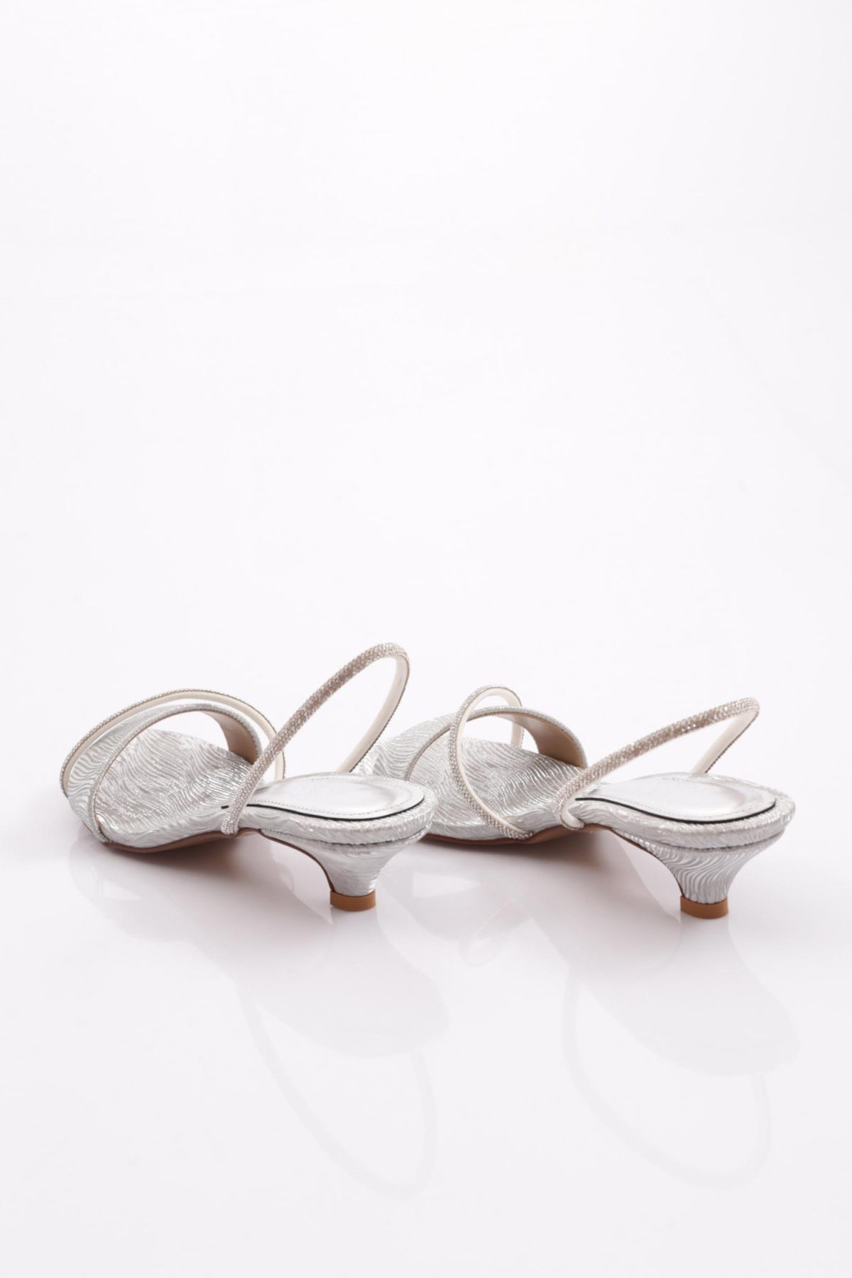 6100 Kadin Taş İşlemeli Topuklu Abiye Ayakkabi - Görsel 4