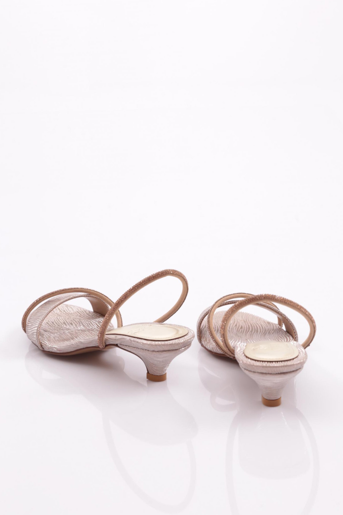 6100 Kadin Taş İşlemeli Topuklu Abiye Ayakkabi - Görsel 4