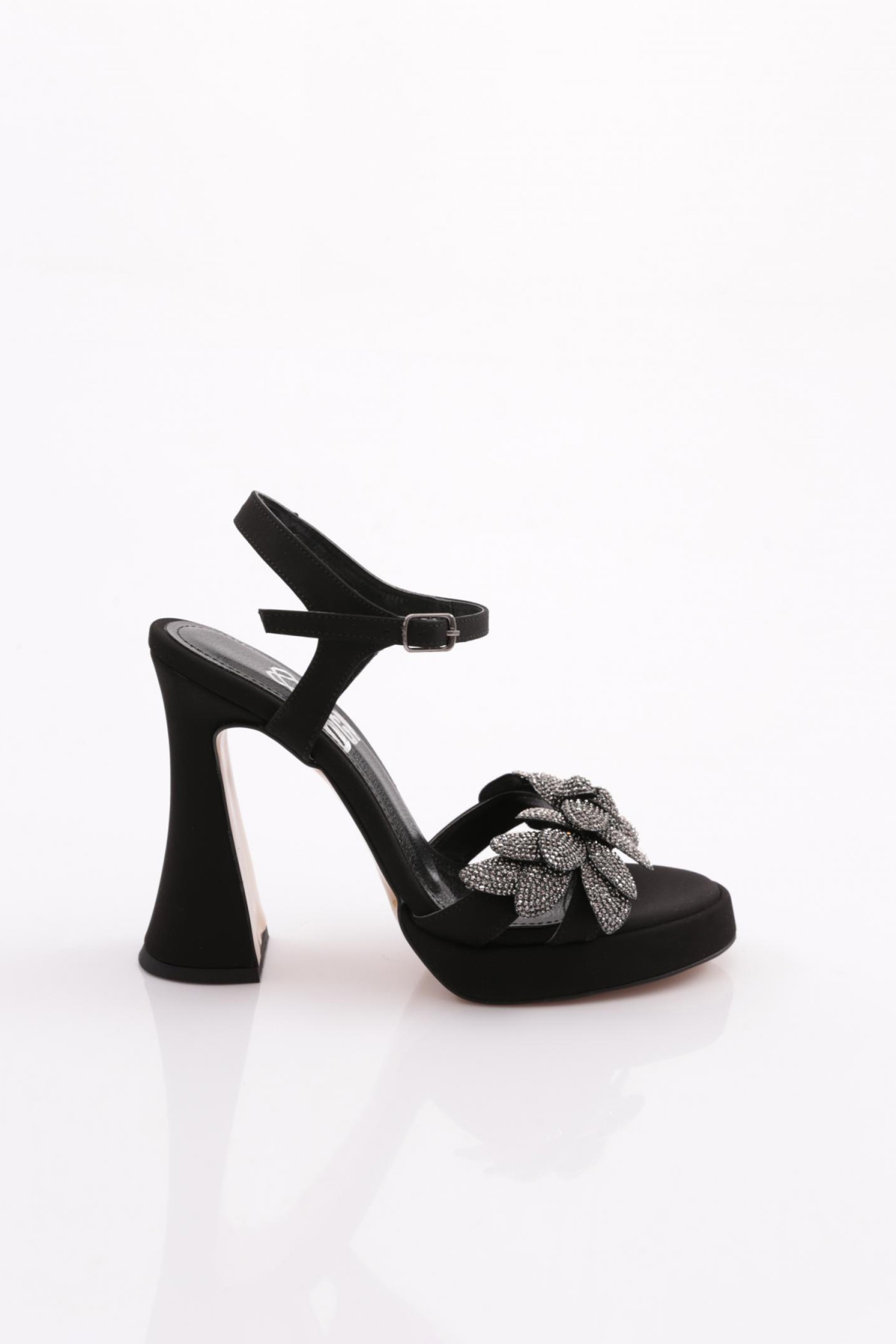 6004 Kadin Kalin Topuklu Abiye Ayakkabi - Görsel 2