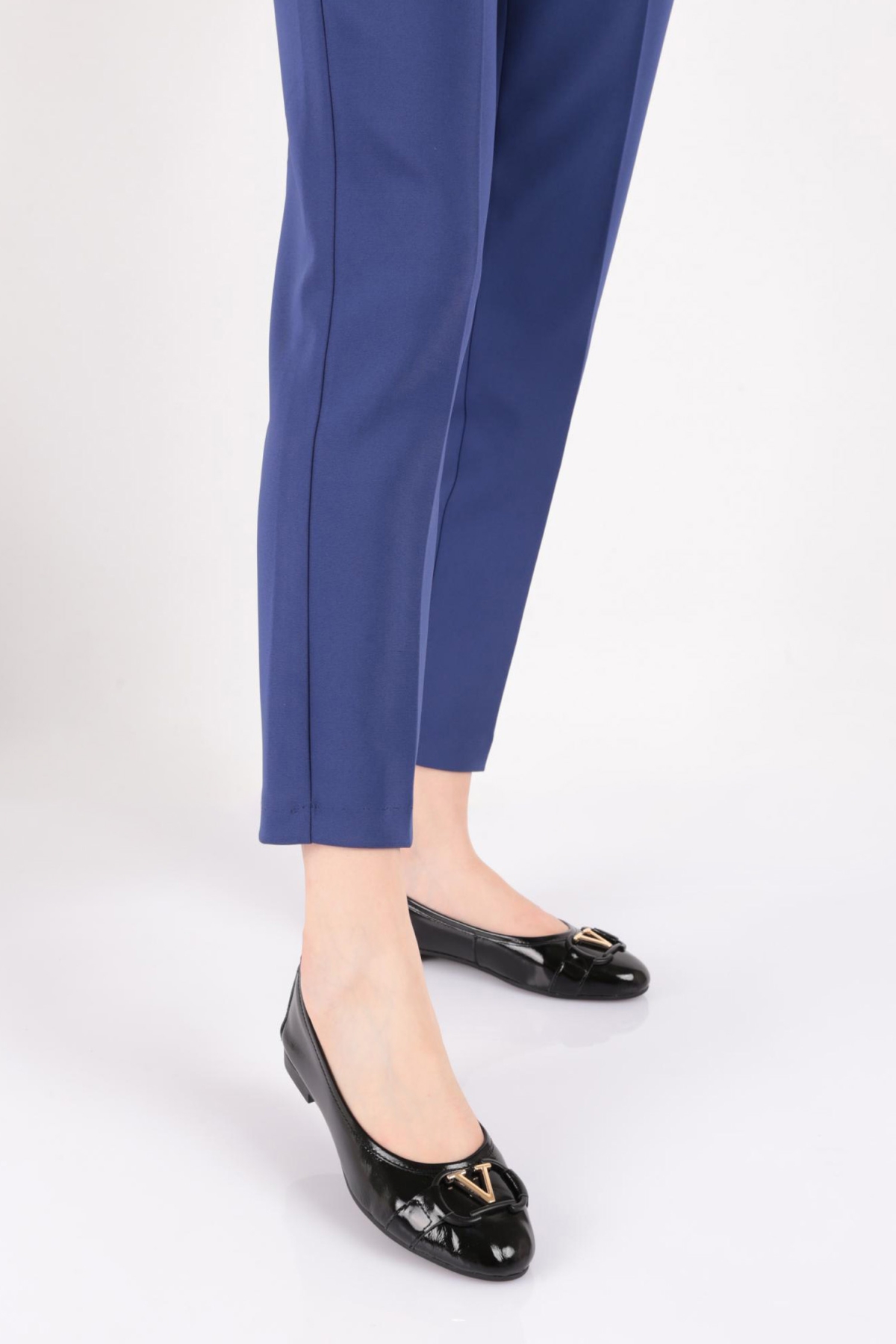 24057V Kadin V Tokali Aksesuarli Babet - Görsel 6