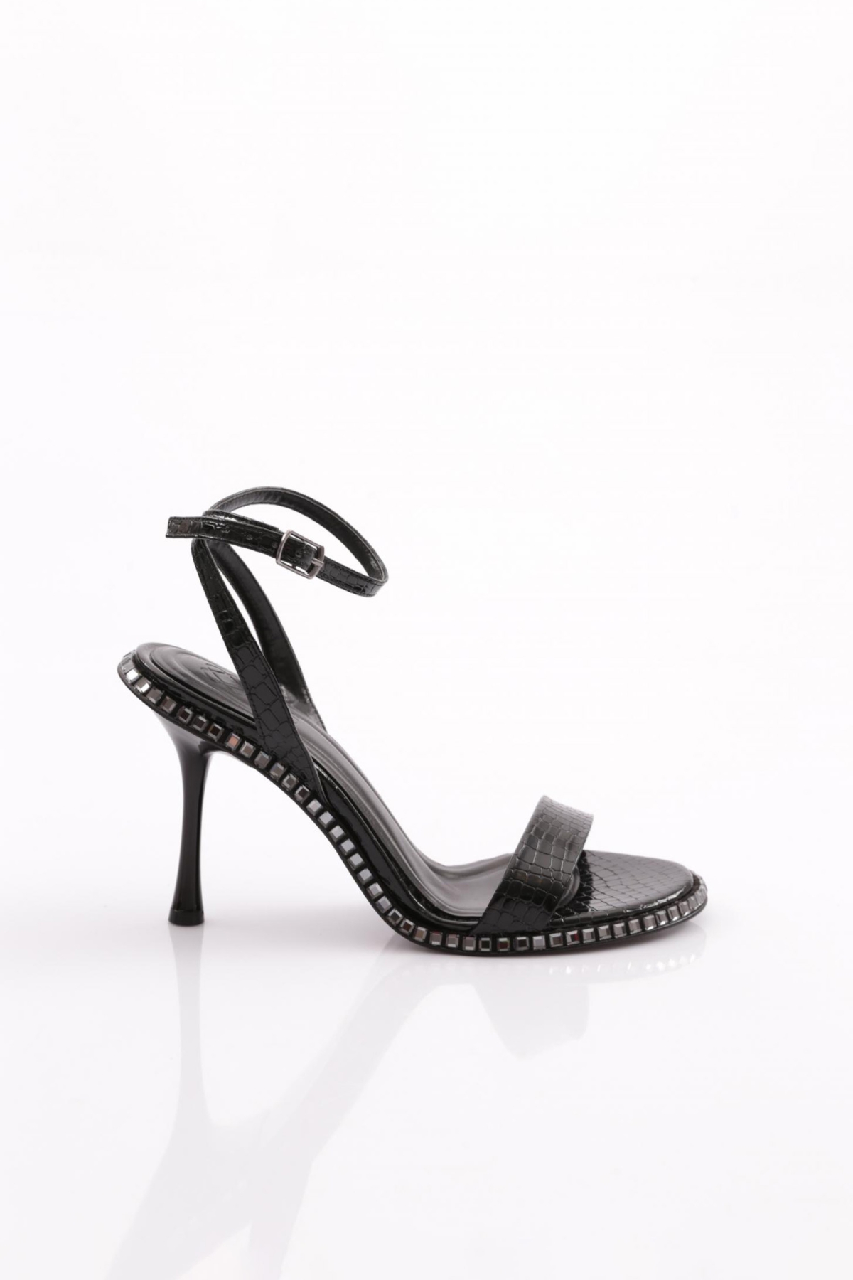 2414 Kadin Taş İşli Topuklu Abiye Ayakkabi - Görsel 2