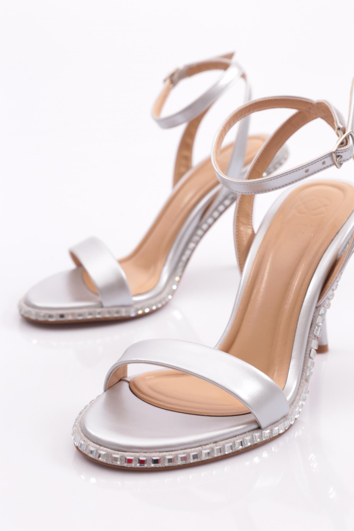 2414 Kadin Taş İşli Topuklu Abiye Ayakkabi - Görsel 5