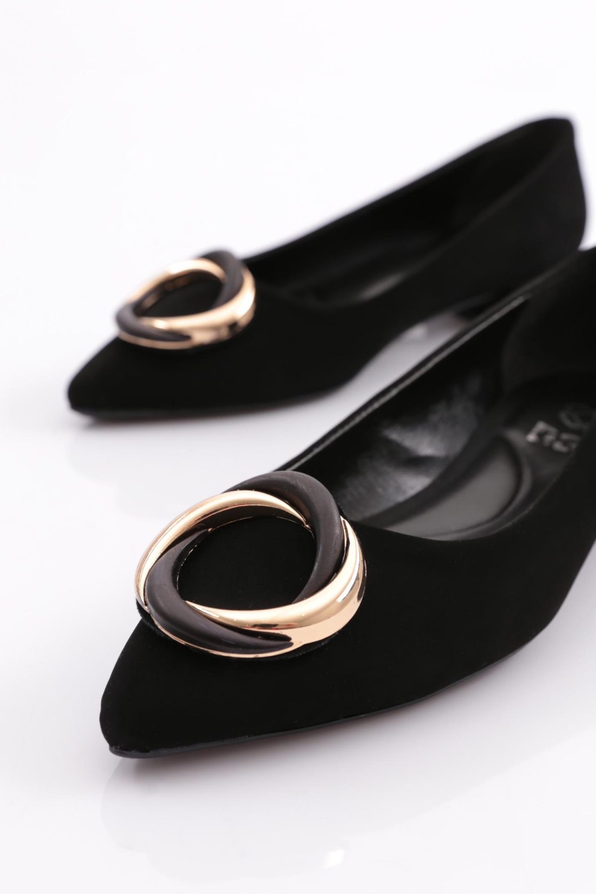 2810 Kadin Yuvarlak Tokali Babet - Görsel 5