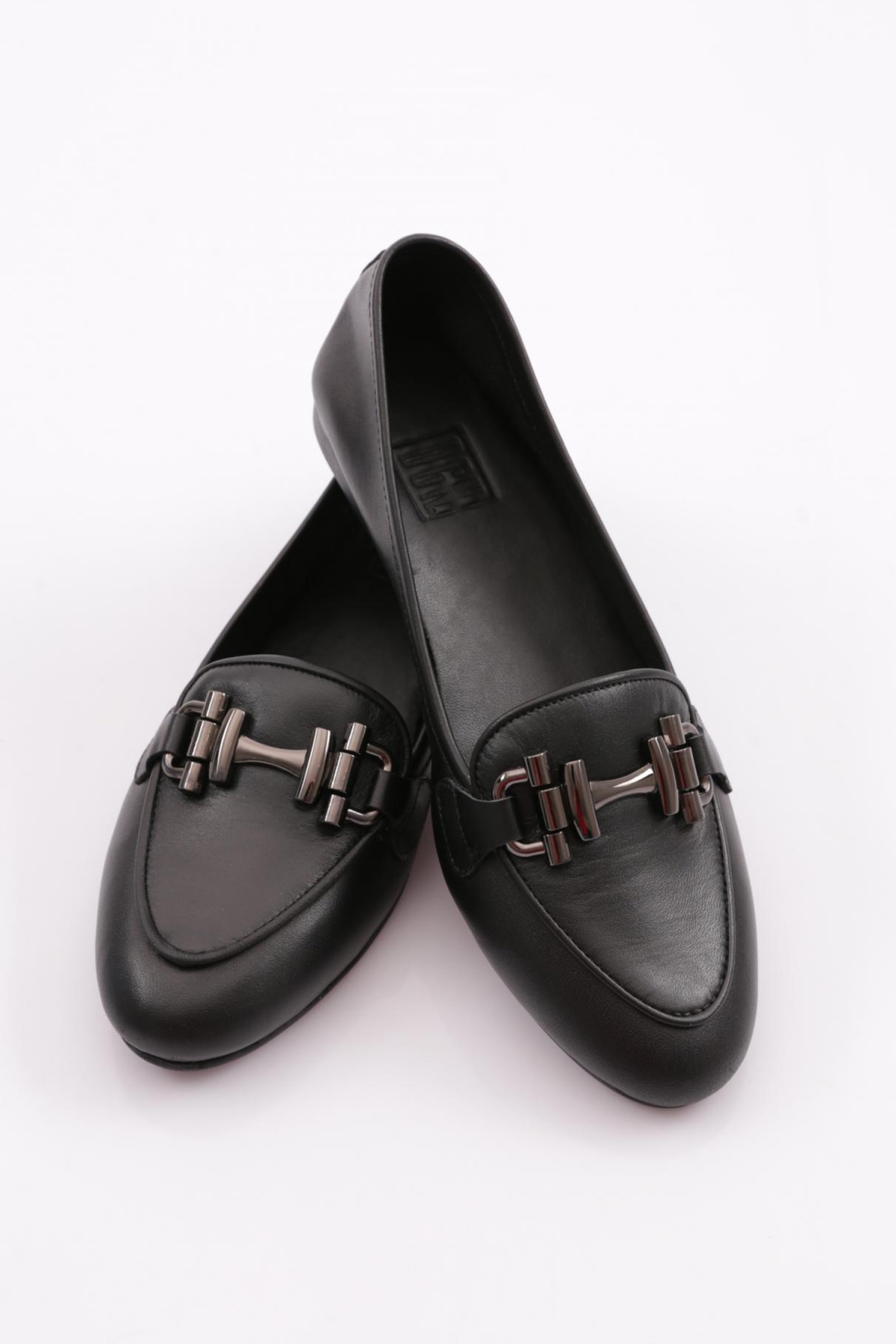 24059H Kadin Metal Aksesuarli Babet - Görsel 5