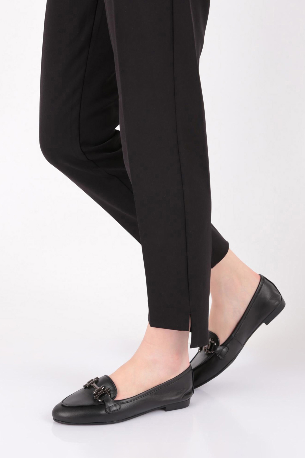 24059H Kadin Metal Aksesuarli Babet - Görsel 6