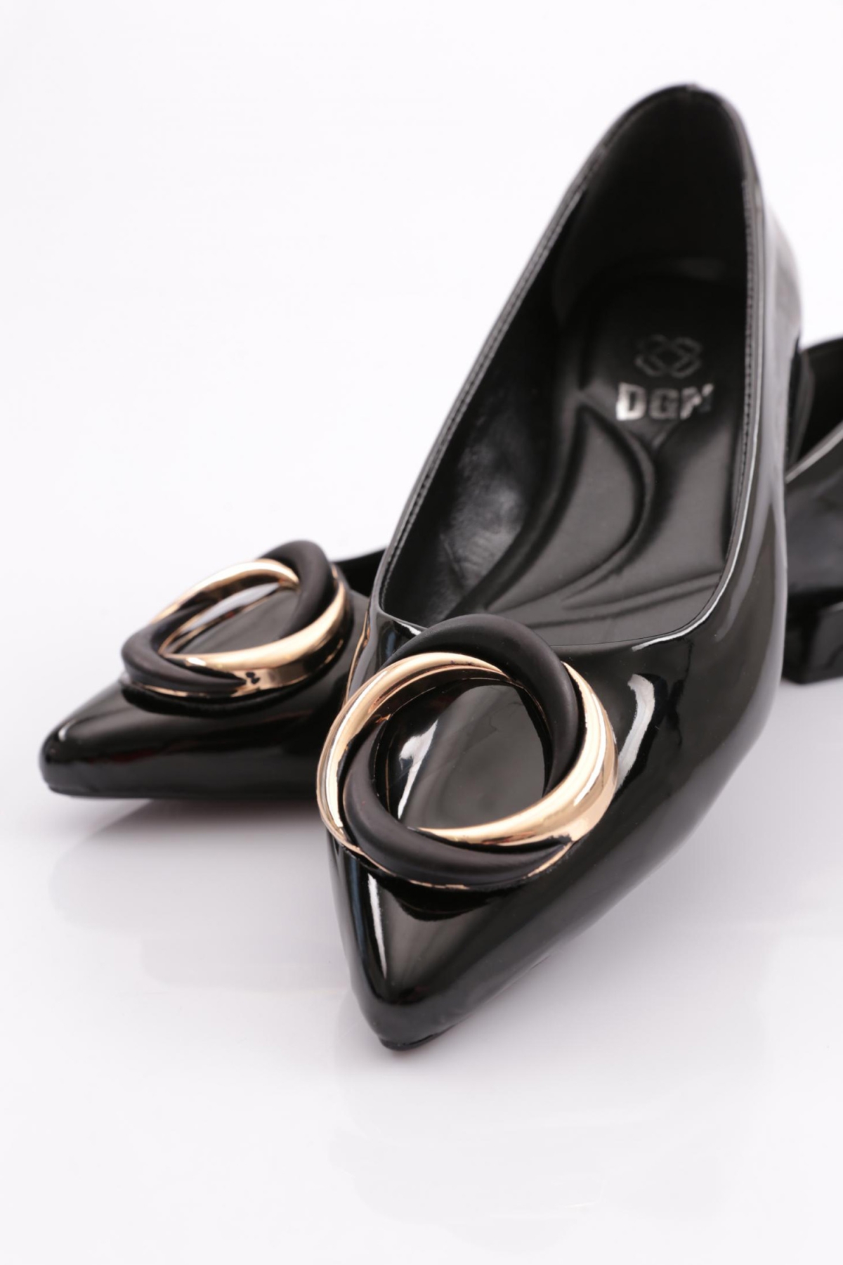 2810 Kadin Yuvarlak Tokali Babet - Görsel 5