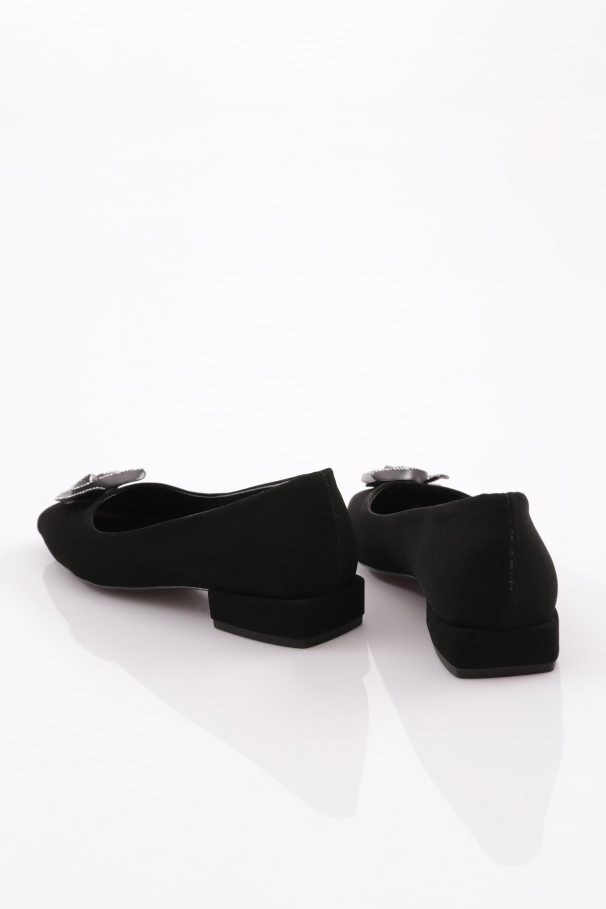 3833 Kadin Gül Tokali Topuklu Ayakkabi - Görsel 4