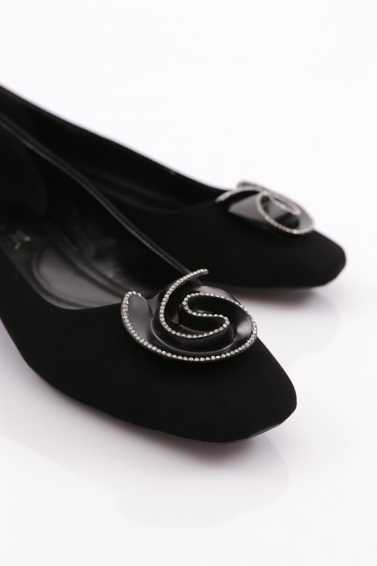 3833 Kadin Gül Tokali Topuklu Ayakkabi - Görsel 5