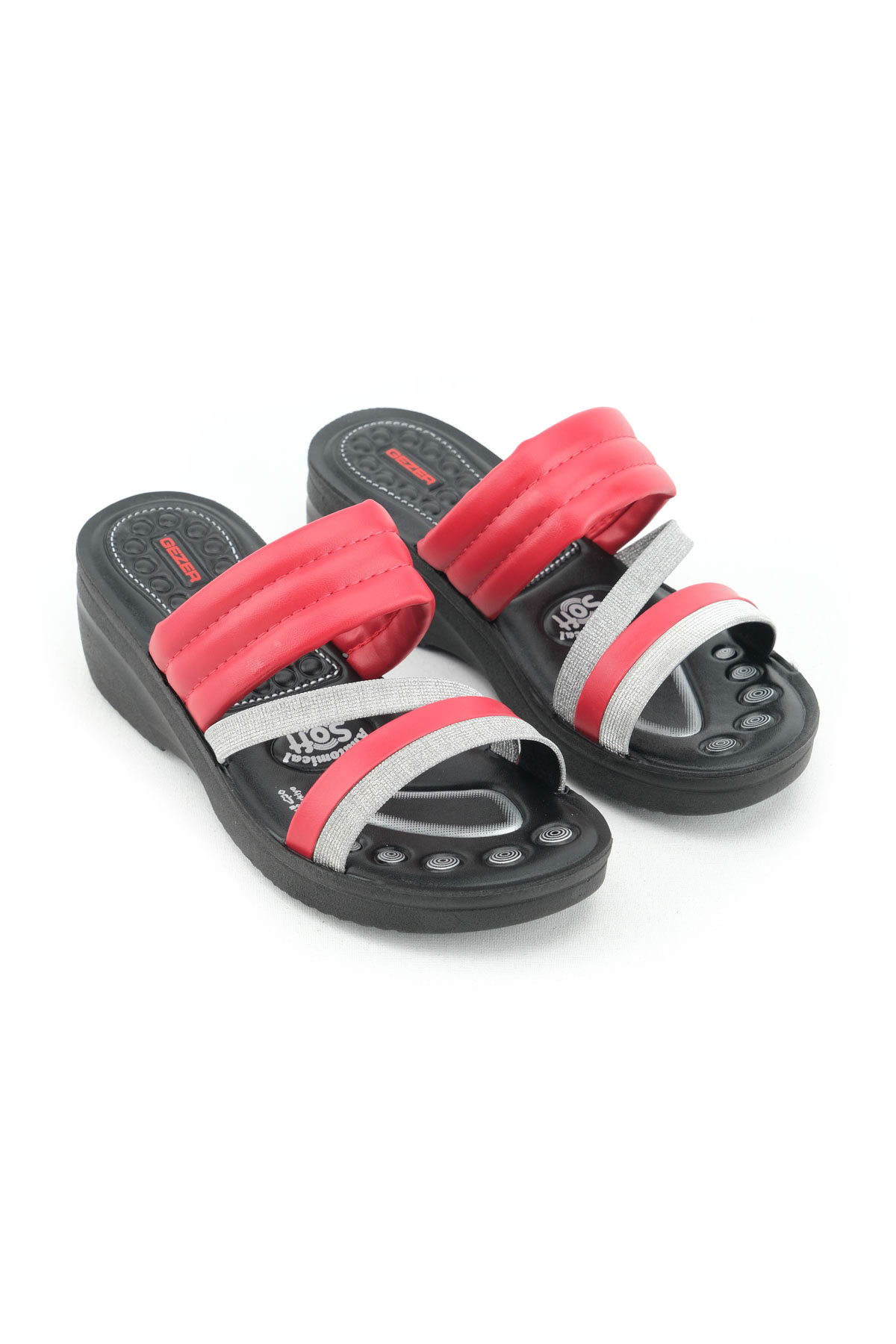 Yazlık Kadın Yüksek Topuk Anatomik Rahat Taban Günlük Terlik - Görsel 4