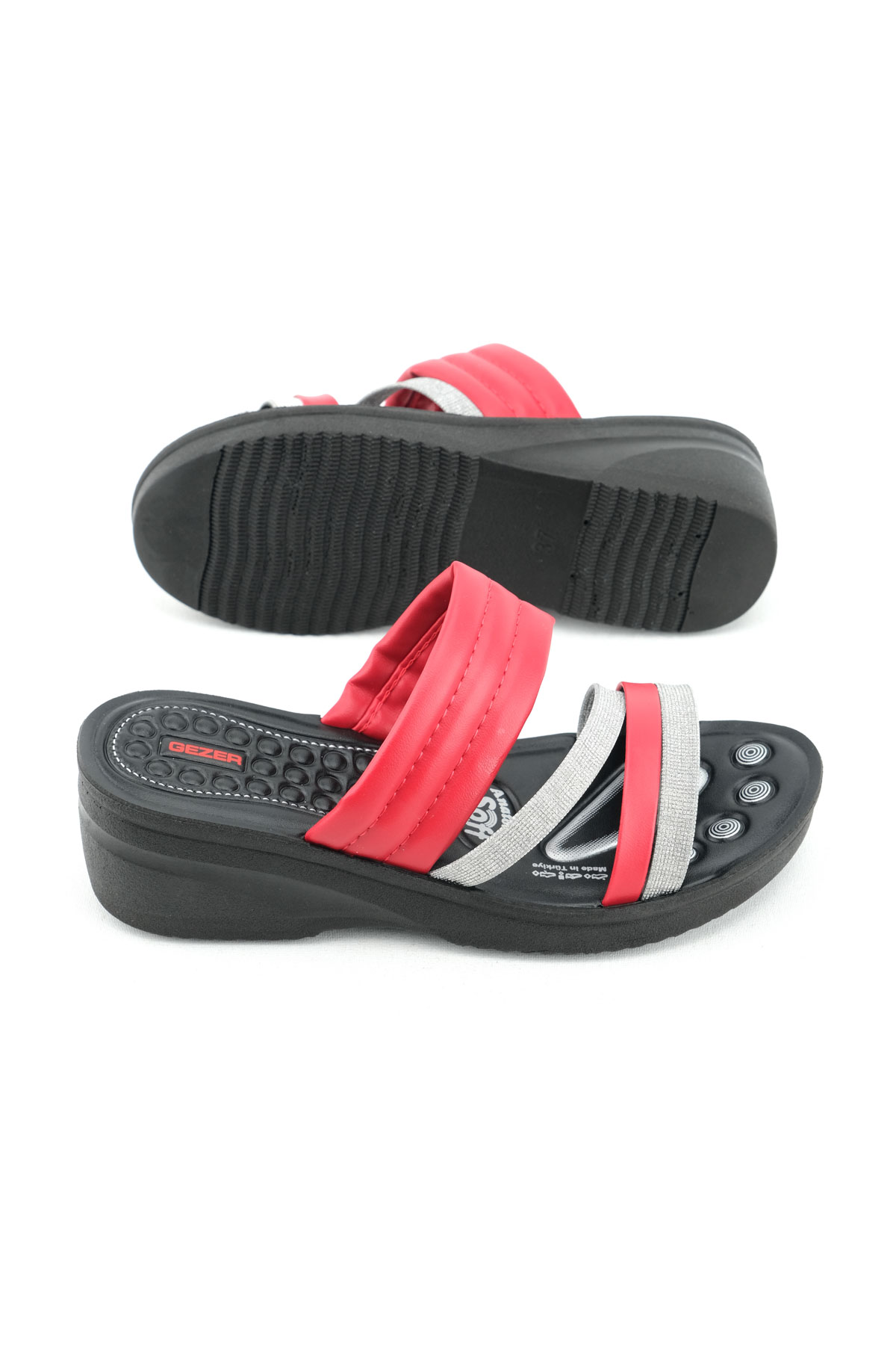 Yazlık Kadın Yüksek Topuk Anatomik Rahat Taban Günlük Terlik - Görsel 6