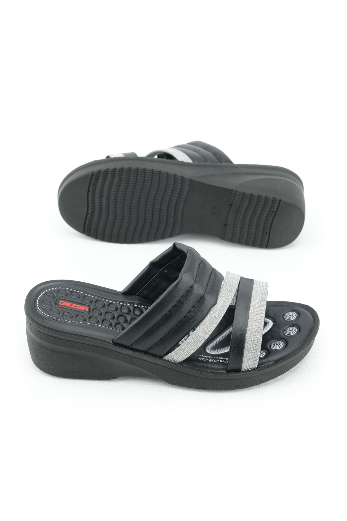 Yazlık Kadın Yüksek Topuk Anatomik Rahat Taban Günlük Terlik - Görsel 6