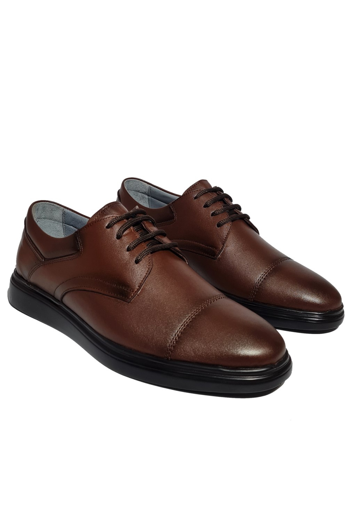 Erkek Hakiki Deri Rahat Yumuşak Kalın Taban Casual Ayakkabı AY-1021 - Görsel 2