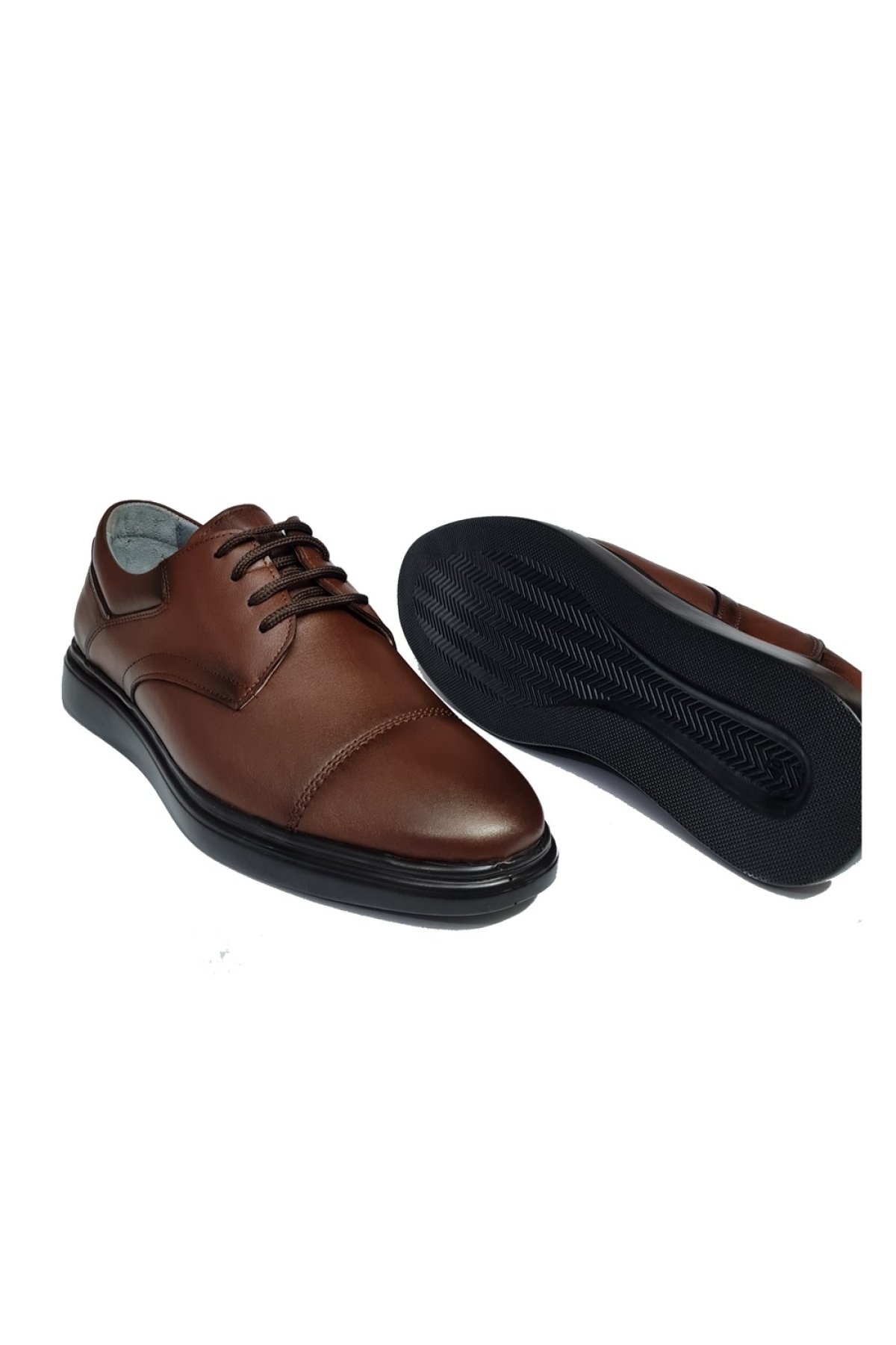 Erkek Hakiki Deri Rahat Yumuşak Kalın Taban Casual Ayakkabı AY-1021 - Görsel 4