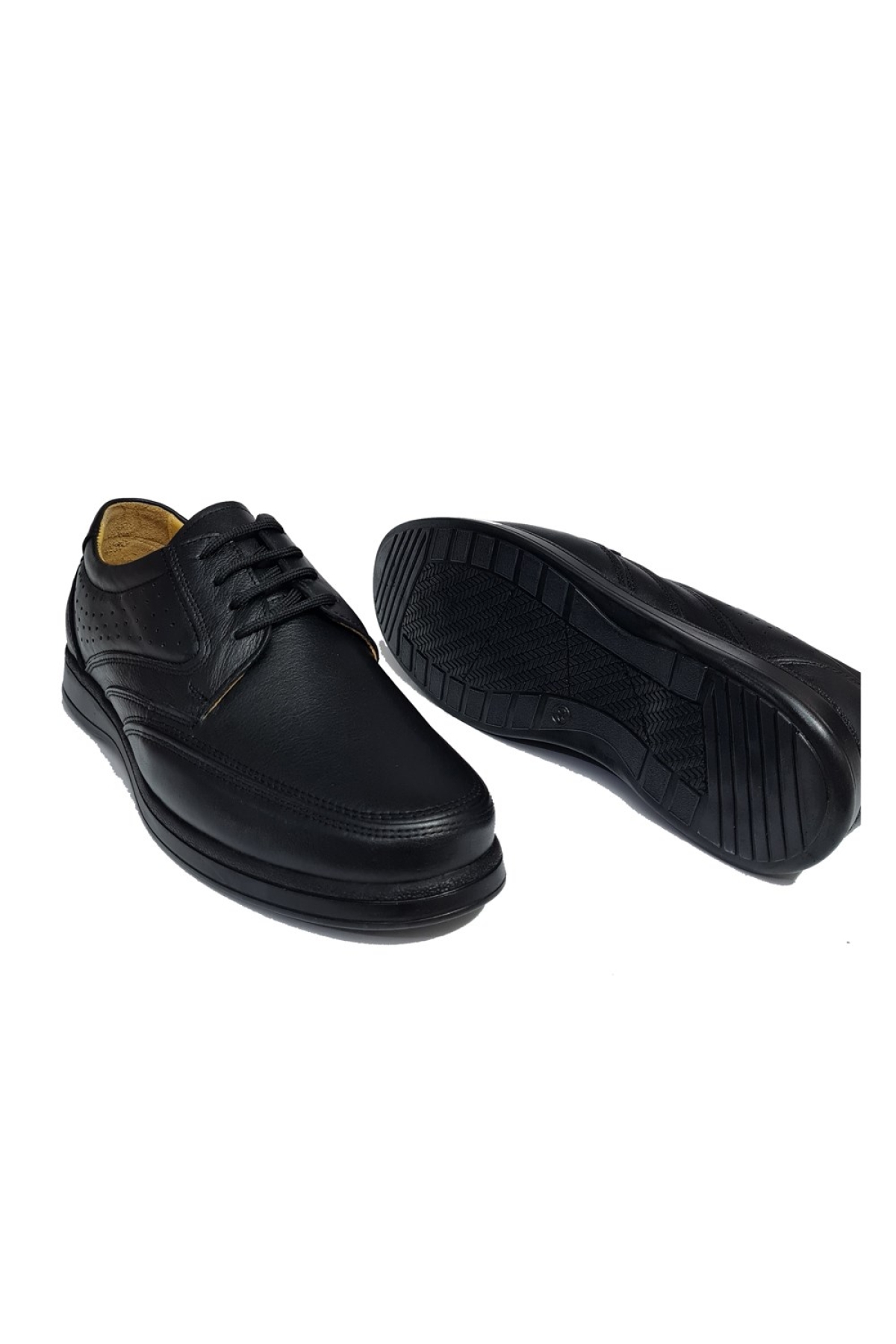 Erkek Hakiki Deri Rahat Yumuşak Taban Ayakkabı AY-961-Y - Görsel 4