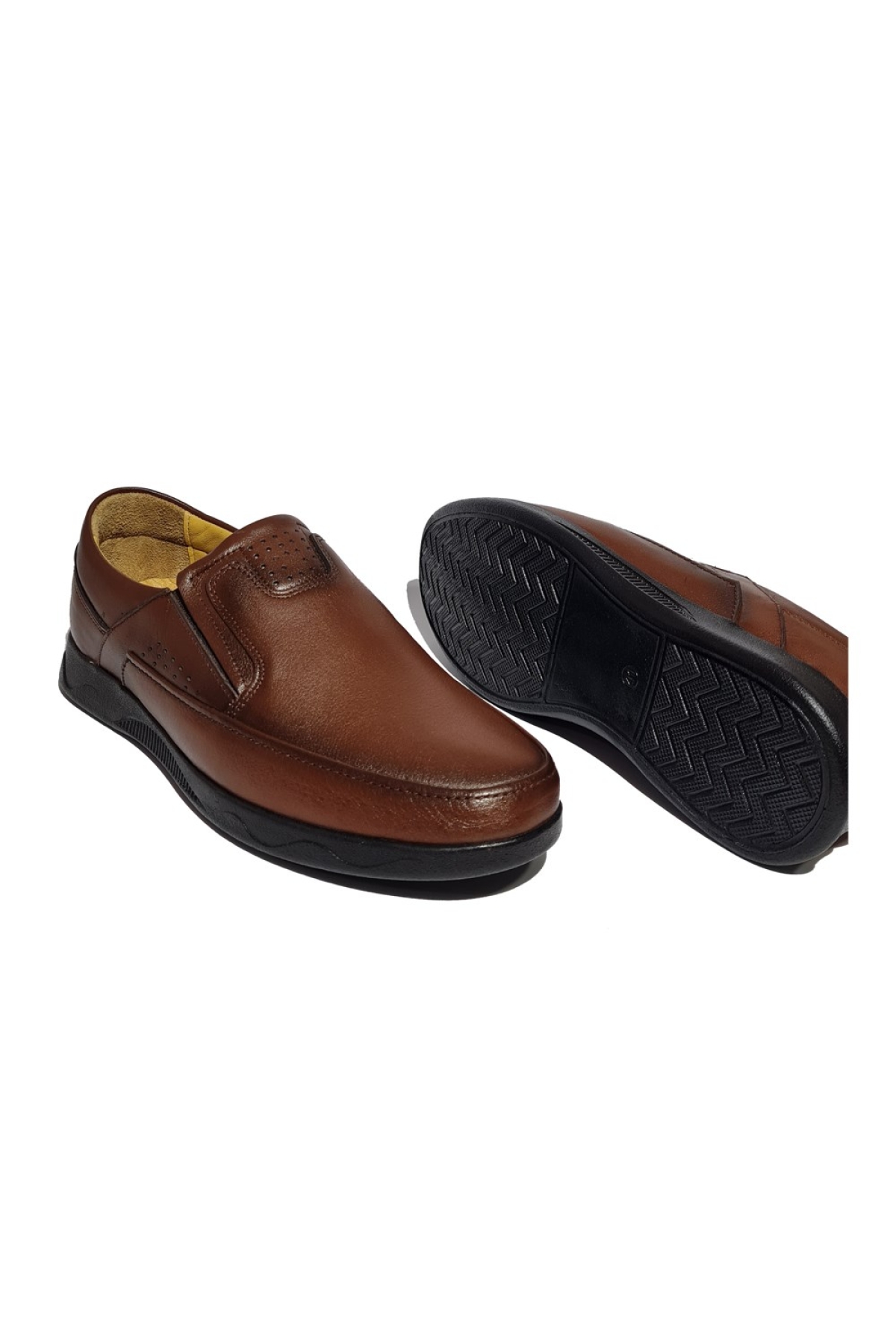 Erkek Hakiki Deri Rahat Yumuşak Taban Ayakkabı AY-220 - Görsel 4