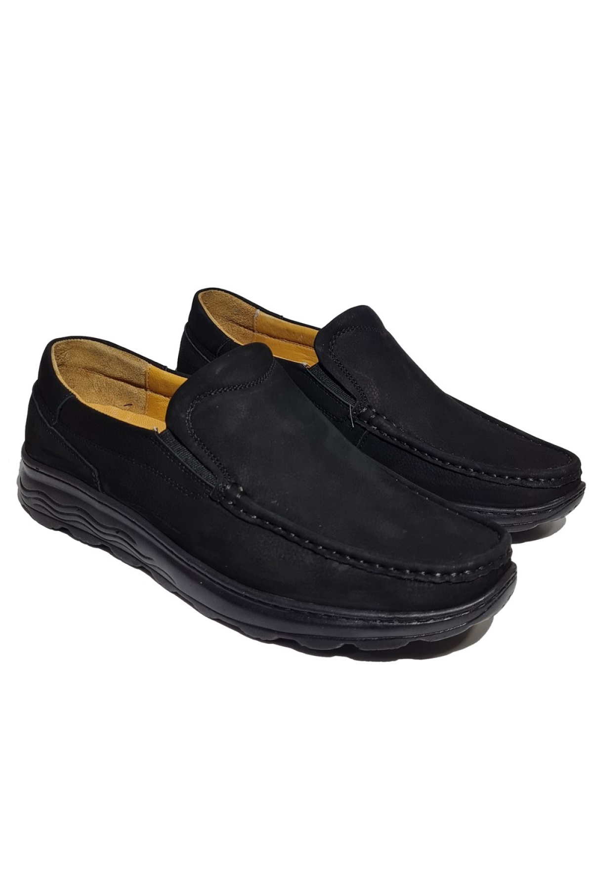Erkek Hakiki Deri Rahat Yumuşak Kalın Taban Casual Ayakkabı AY-590-Y - Görsel 2