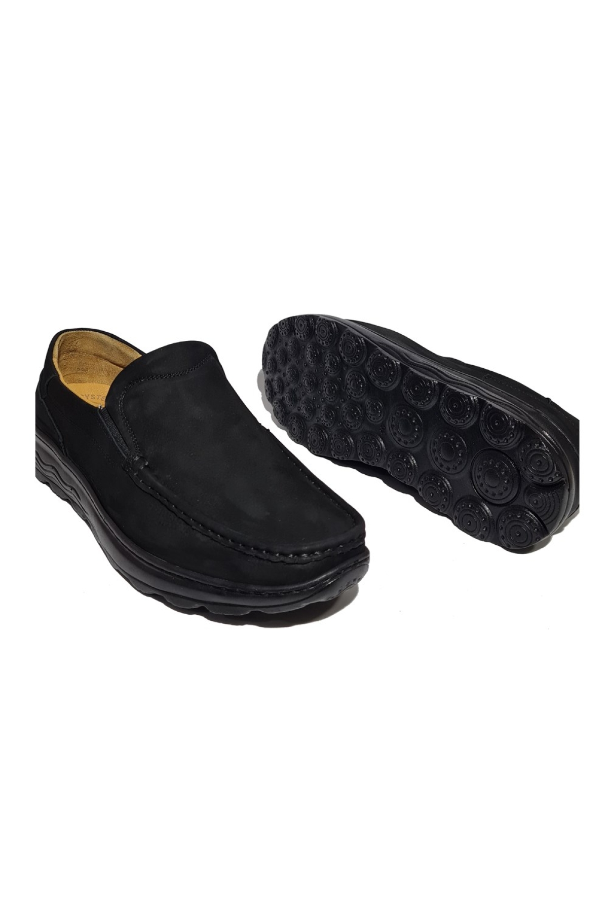Erkek Hakiki Deri Rahat Yumuşak Kalın Taban Casual Ayakkabı AY-590-Y - Görsel 4