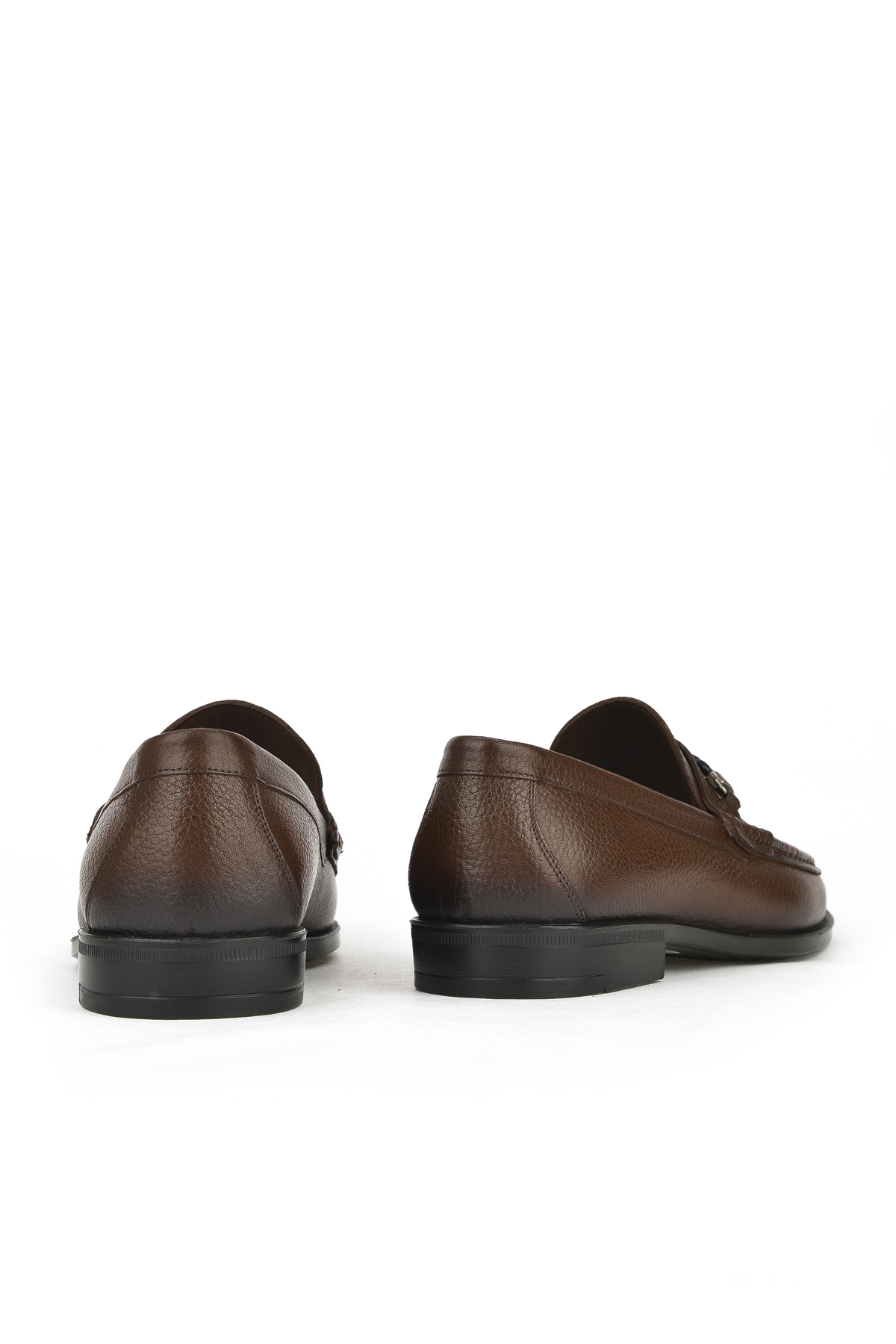 Erkek Hakiki Deri Ayakkabı 143745Z5418 Kahve - Görsel 4