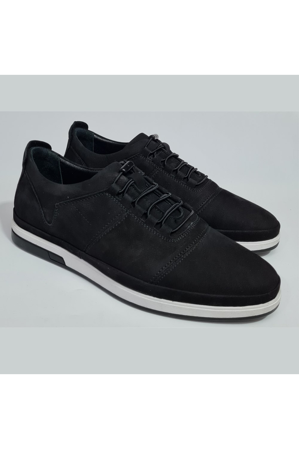 Erkek Hakiki Nubuk Deri Rahat Yumuşak Taban Casual Ayakkabı MARKA-200 - Görsel 2