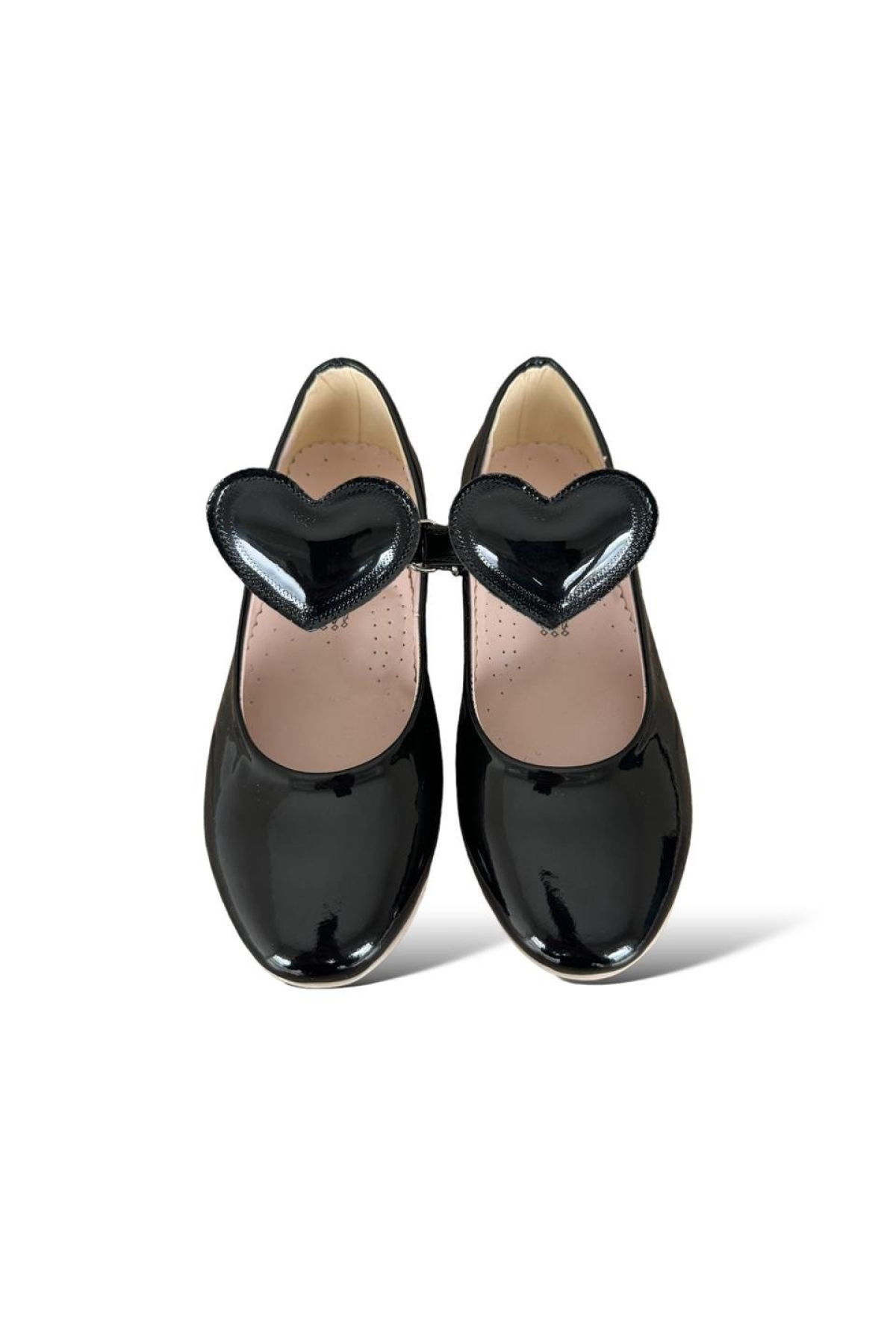 Kalpli Kız Çocuk Babet Ayakkabı SİYAH - Görsel 3