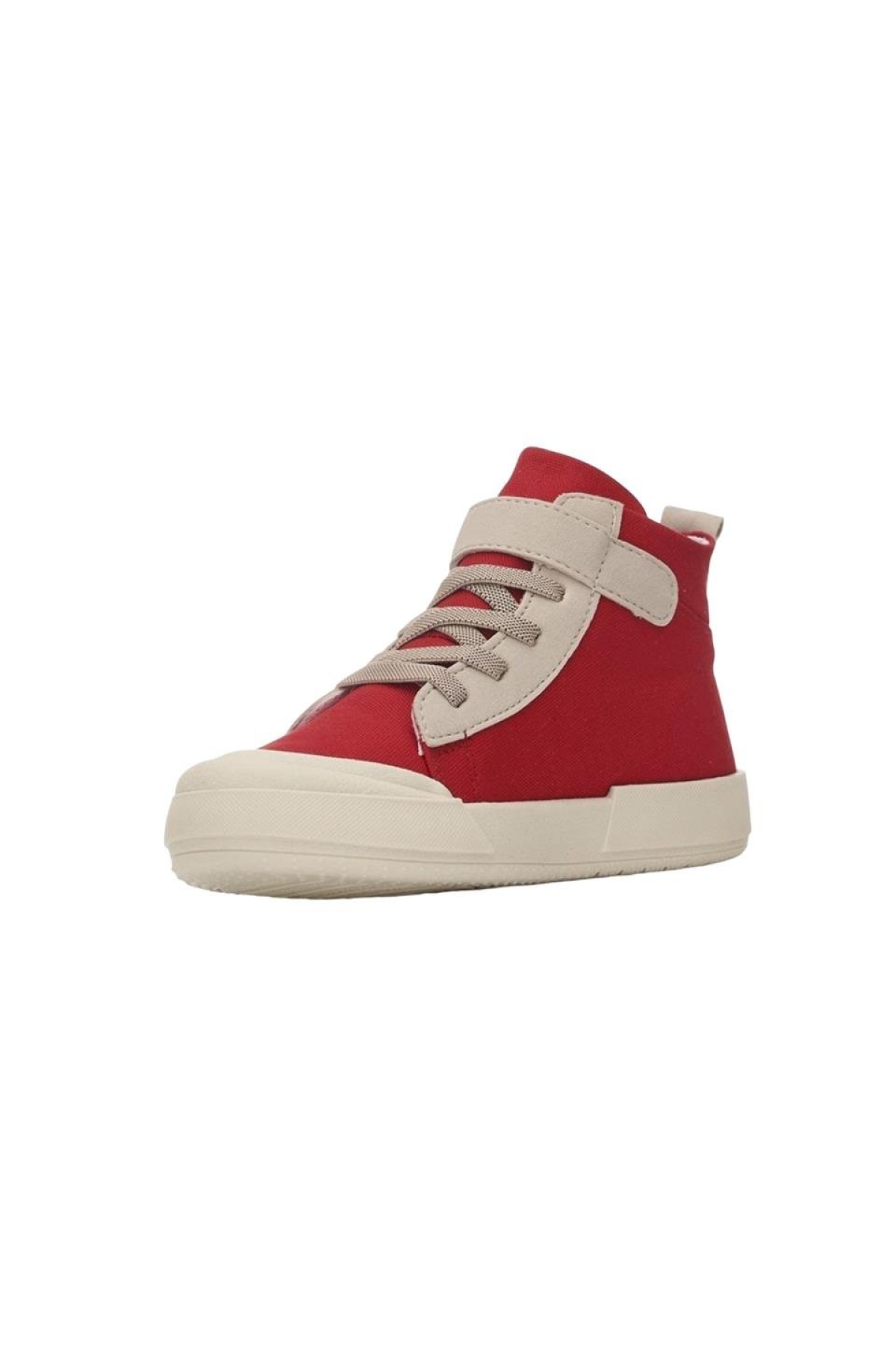 Ortopedik Unisex Işıklı Bilekli Keten Çocuk Spor Ayakkabı KIRMIZI - Görsel 6