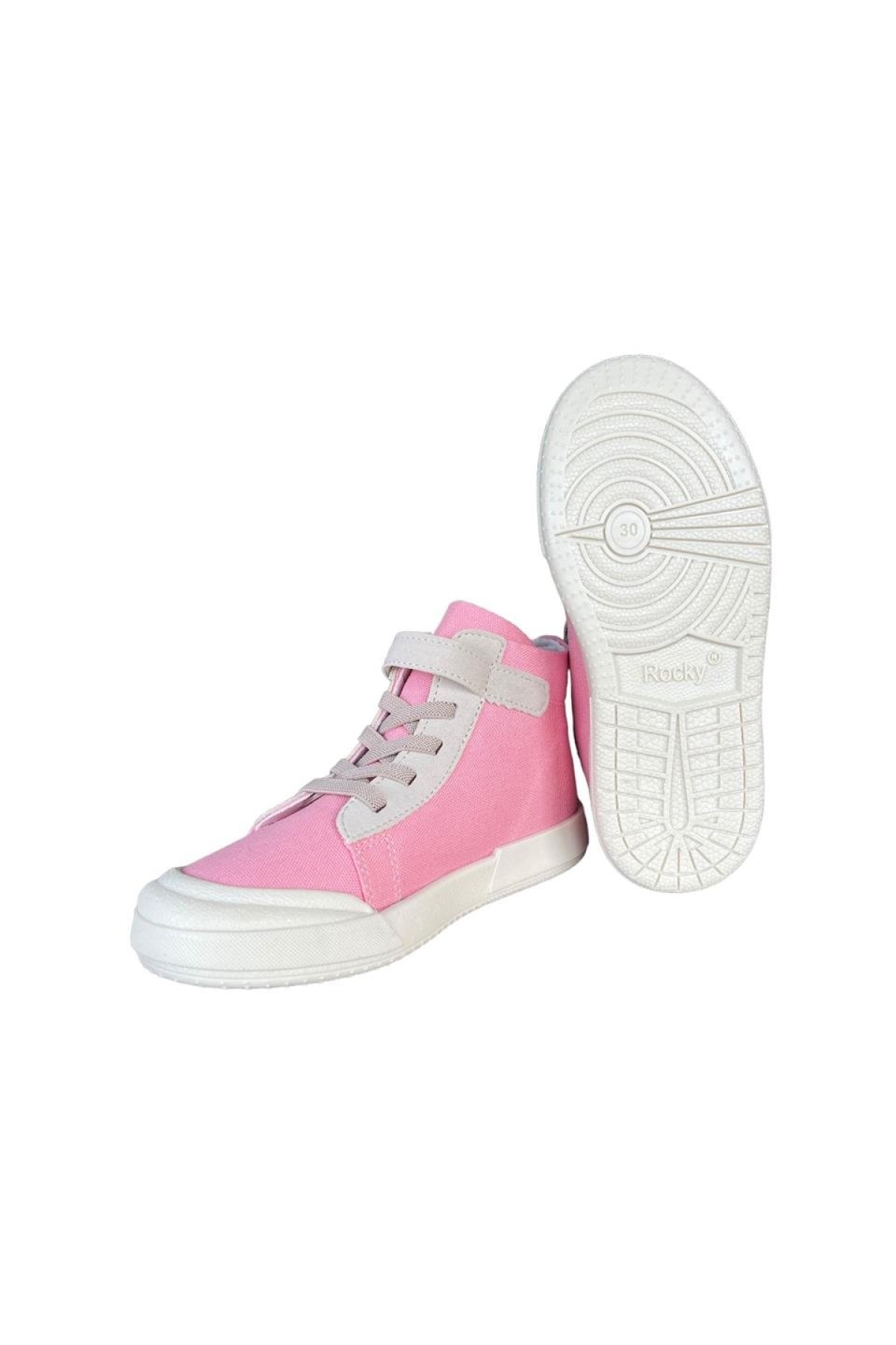 Ortopedik Unisex Işıklı Bilekli Keten Çocuk Spor Ayakkabı PUDRA - Görsel 7