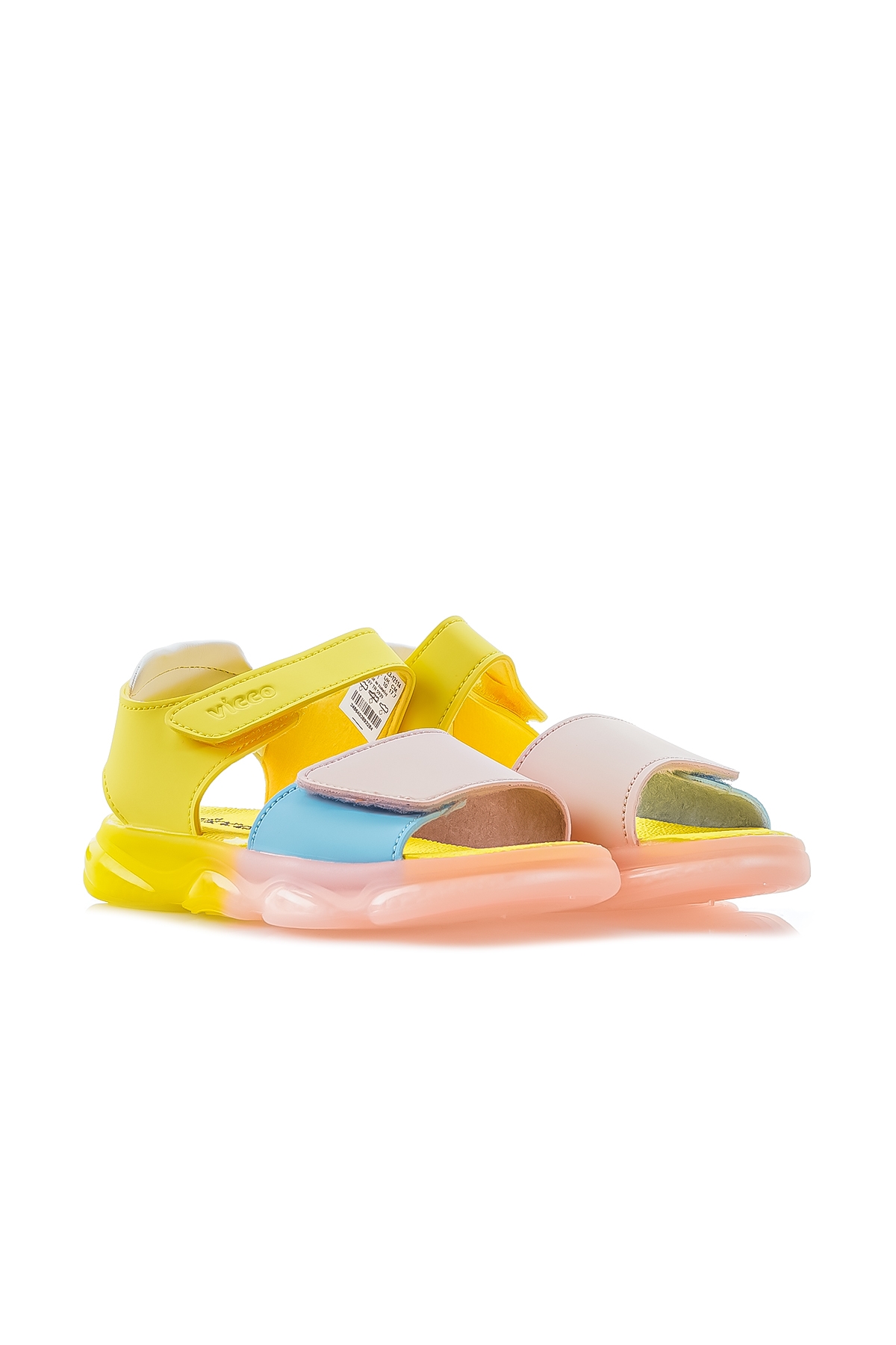 Laura Kız Çocuk Anatomik Taban Işıklı Günlük Sandalet (22-30) 24y 321.223 Bk Sarı Pudra - Görsel 7