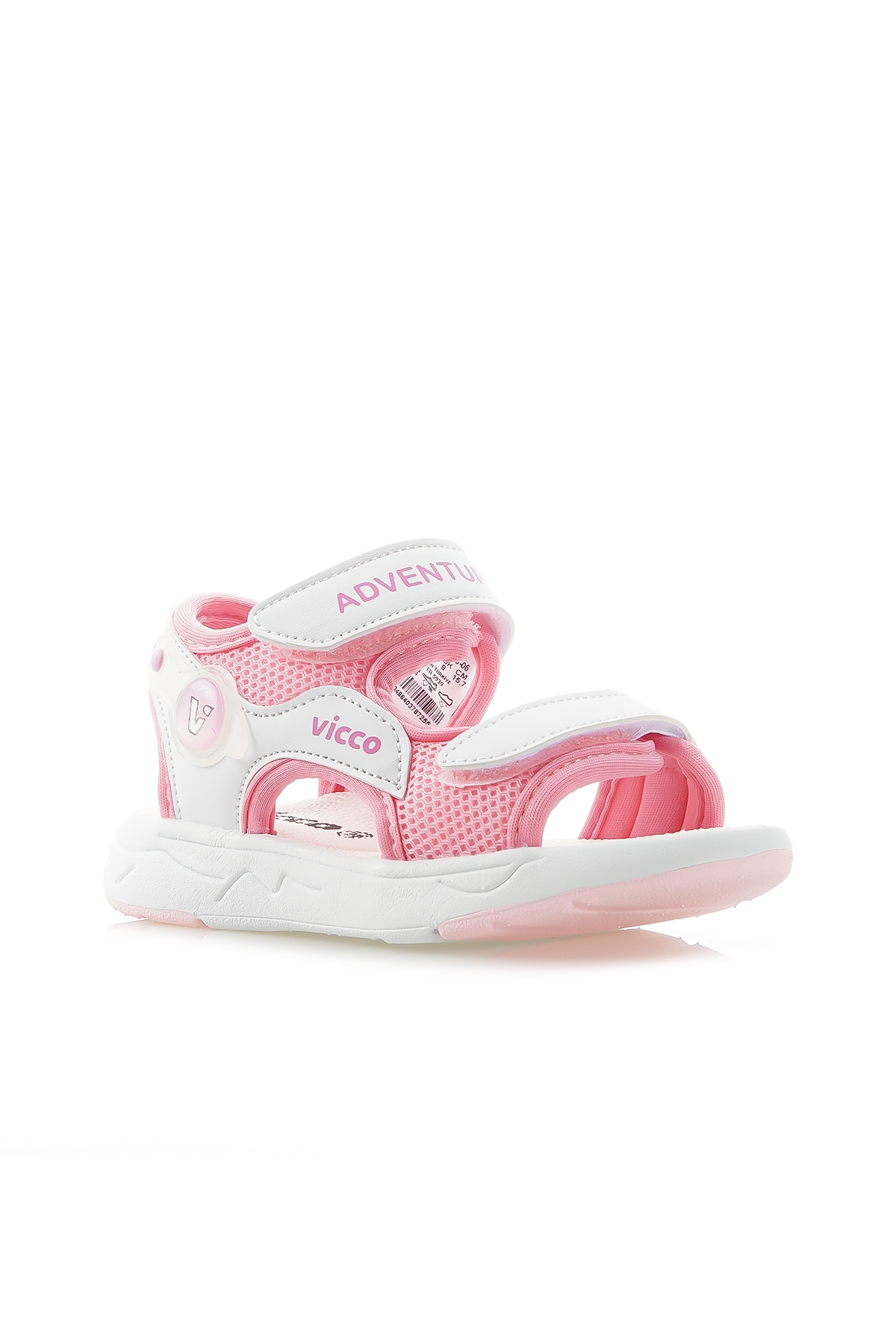 VİCCO MOCHA KIZ ÇOCUK ANATOMİK HAFİF TABAN GÜNLÜK SANDALET (19-25) 24Y 321.210 BK PEMBE - Görsel 5