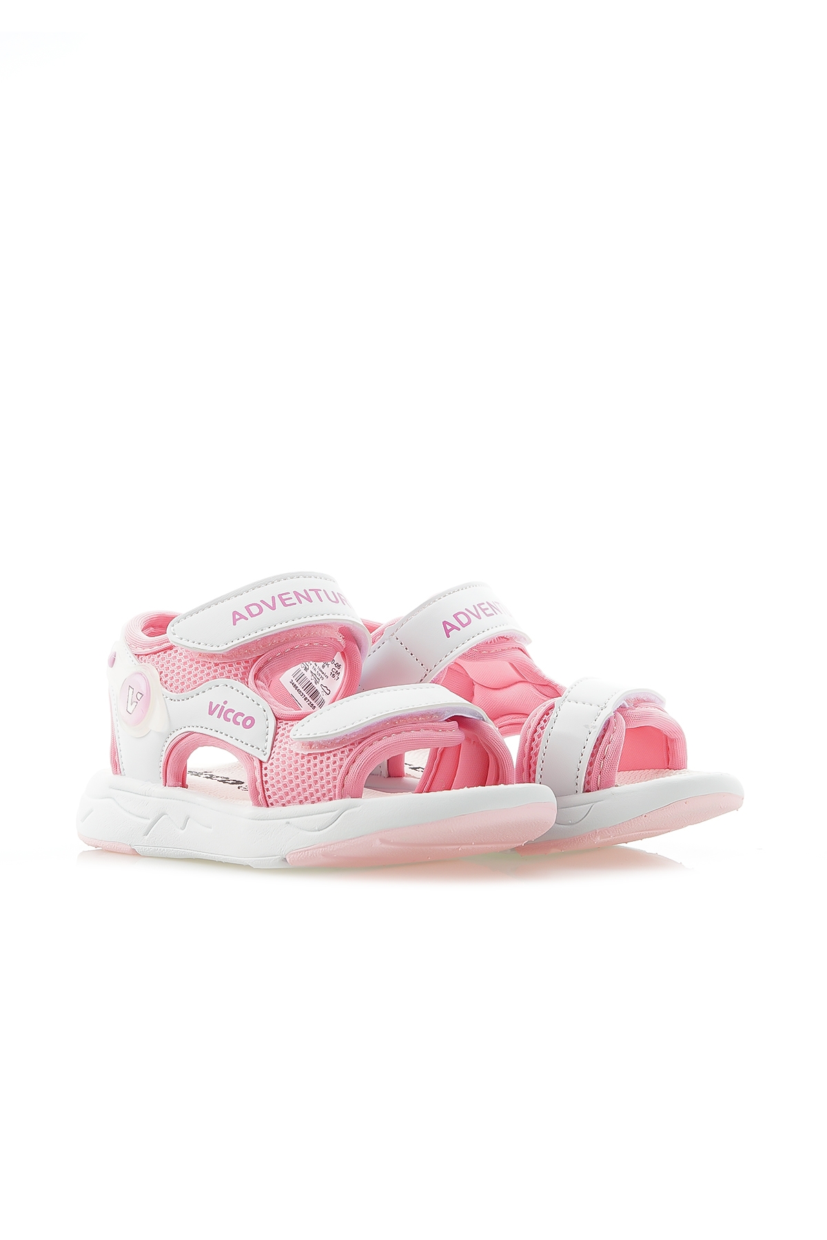 VİCCO MOCHA KIZ ÇOCUK ANATOMİK HAFİF TABAN GÜNLÜK SANDALET (19-25) 24Y 321.210 BK PEMBE - Görsel 6