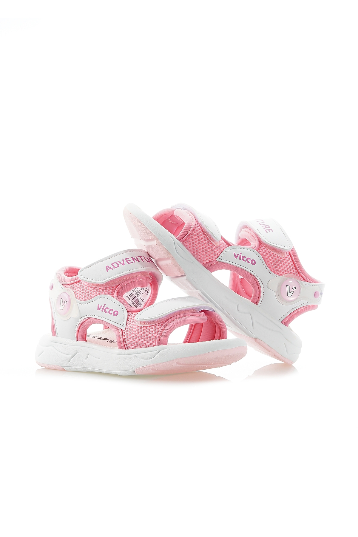 VİCCO MOCHA KIZ ÇOCUK ANATOMİK HAFİF TABAN GÜNLÜK SANDALET (19-25) 24Y 321.210 BK PEMBE - Görsel 7