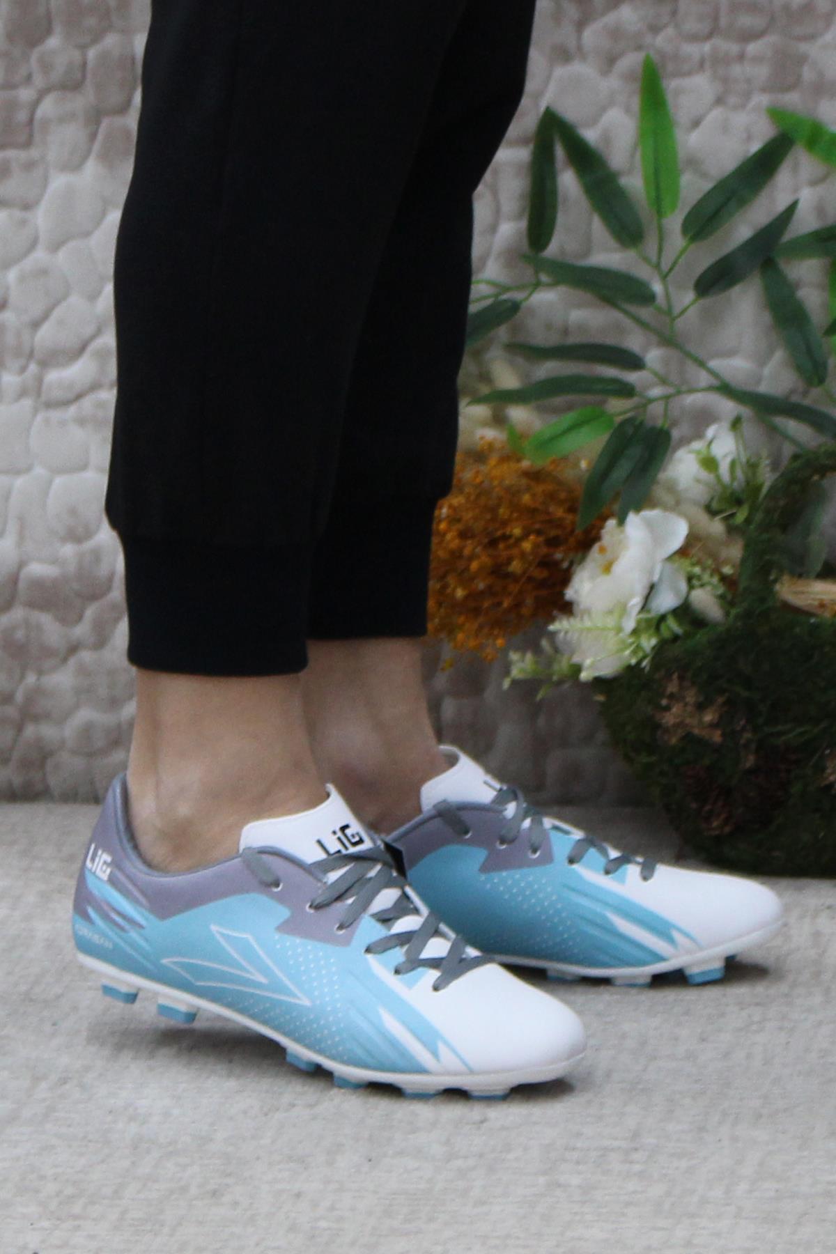 Adrasan Vargas Krp Turkuaz Orijinal Ürün Çim Saha Halı Saha Krampon Futbol Ayakkabı - Görsel 2