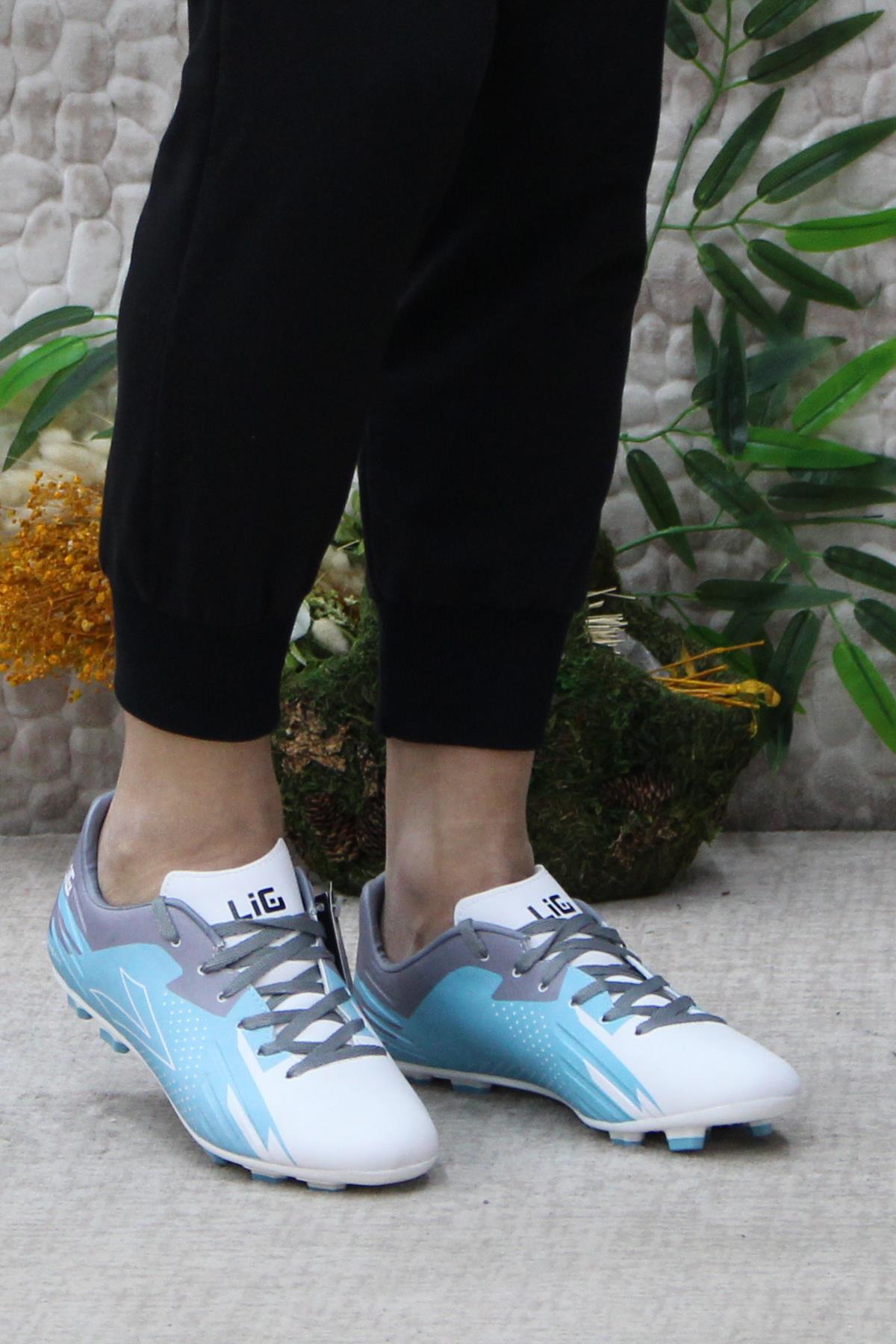 Adrasan Vargas Krp Turkuaz Orijinal Ürün Çim Saha Halı Saha Krampon Futbol Ayakkabı - Görsel 3