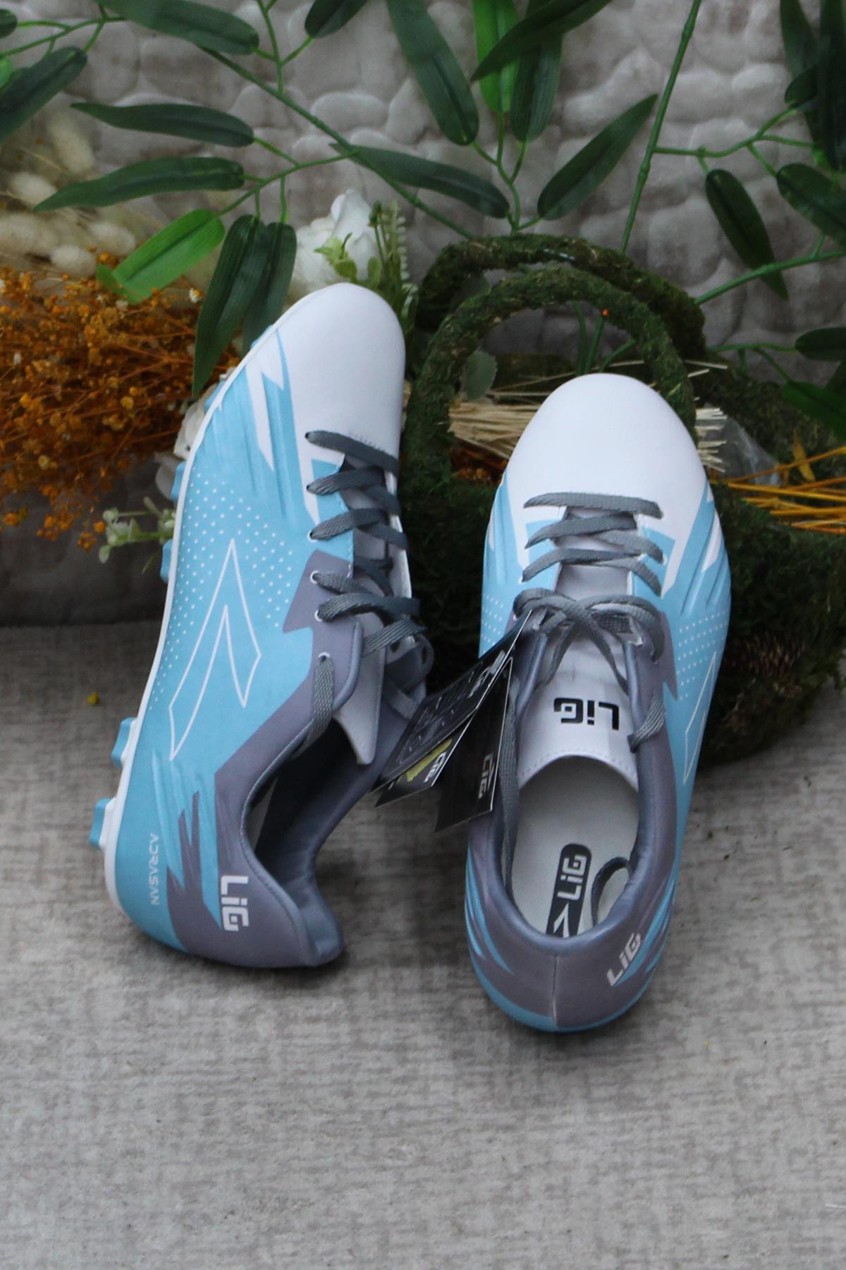 Adrasan Vargas Krp Turkuaz Orijinal Ürün Çim Saha Halı Saha Krampon Futbol Ayakkabı - Görsel 7