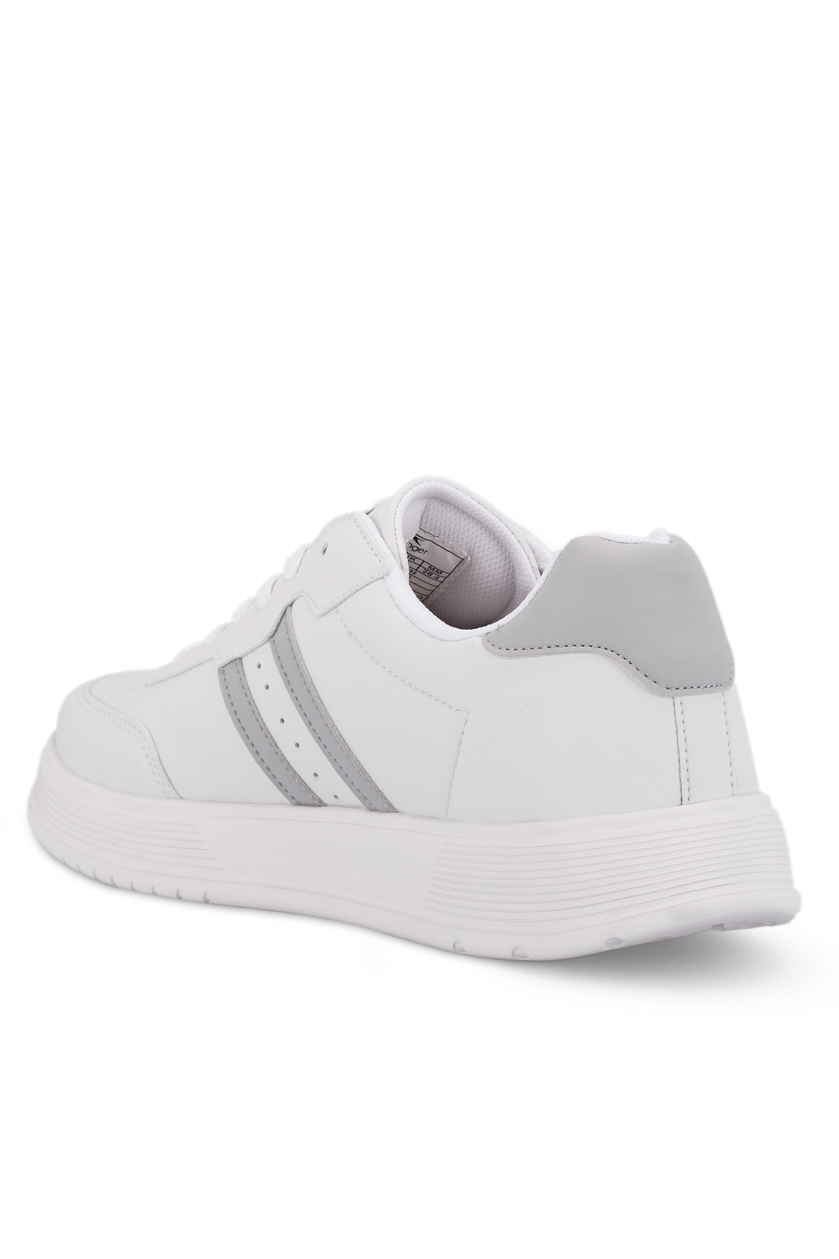 ZIPPER I Erkek Sneaker Ayakkabı Beyaz / Gri - Görsel 4