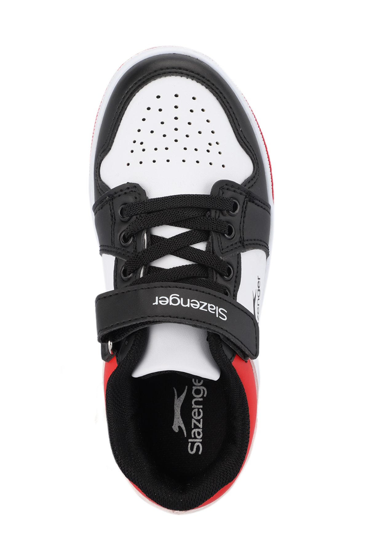 PRINCE I Unisex Çocuk Sneaker Ayakkabı Beyaz / Siyah / Kırmızı - Görsel 6