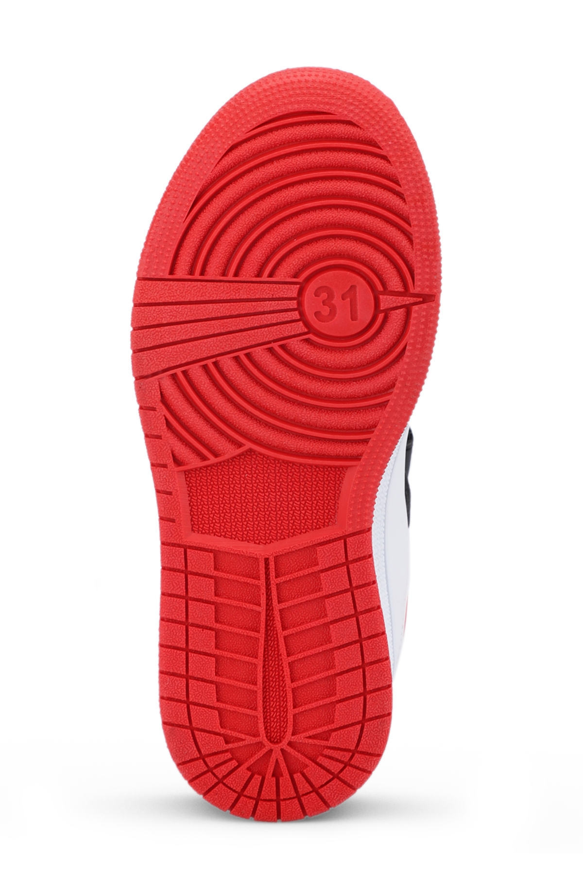 PRINCE I Unisex Çocuk Sneaker Ayakkabı Beyaz / Siyah / Kırmızı - Görsel 8