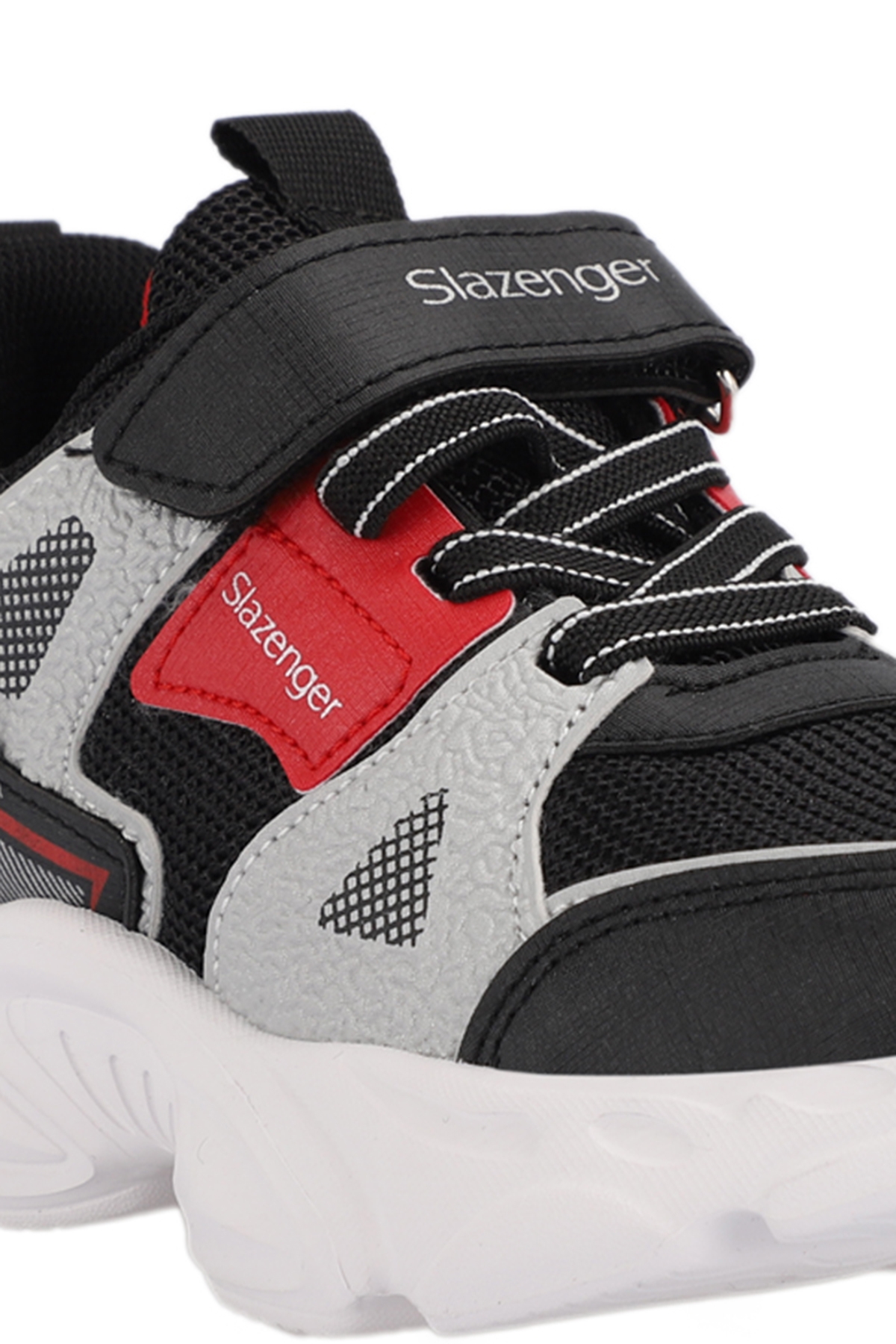 NELSON Unisex Çocuk Sneaker Ayakkabı Siyah / Kırmızı - Görsel 5