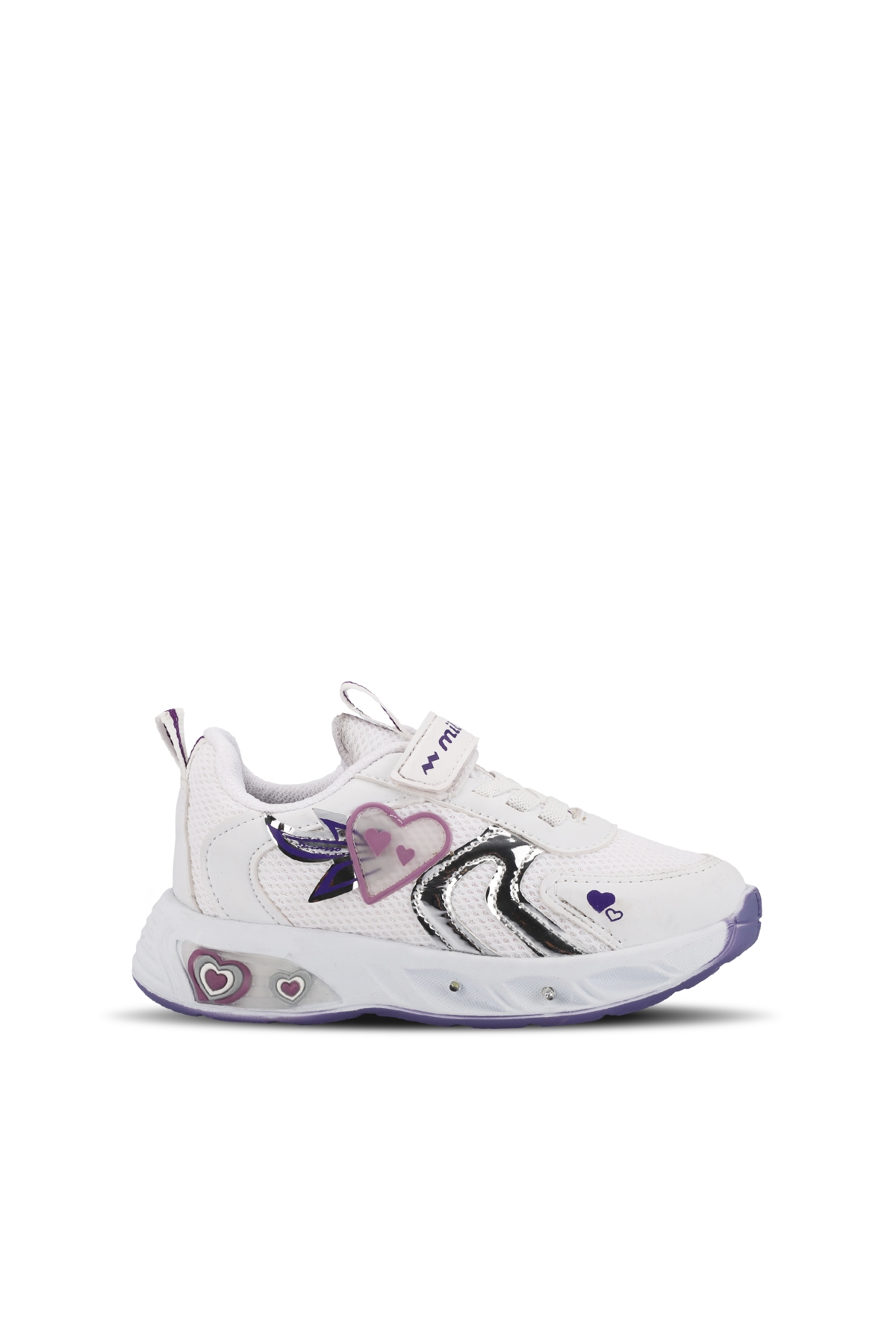 PAOLINO IN Kız Çocuk Sneaker Ayakkabı Beyaz / Mor - Görsel 2