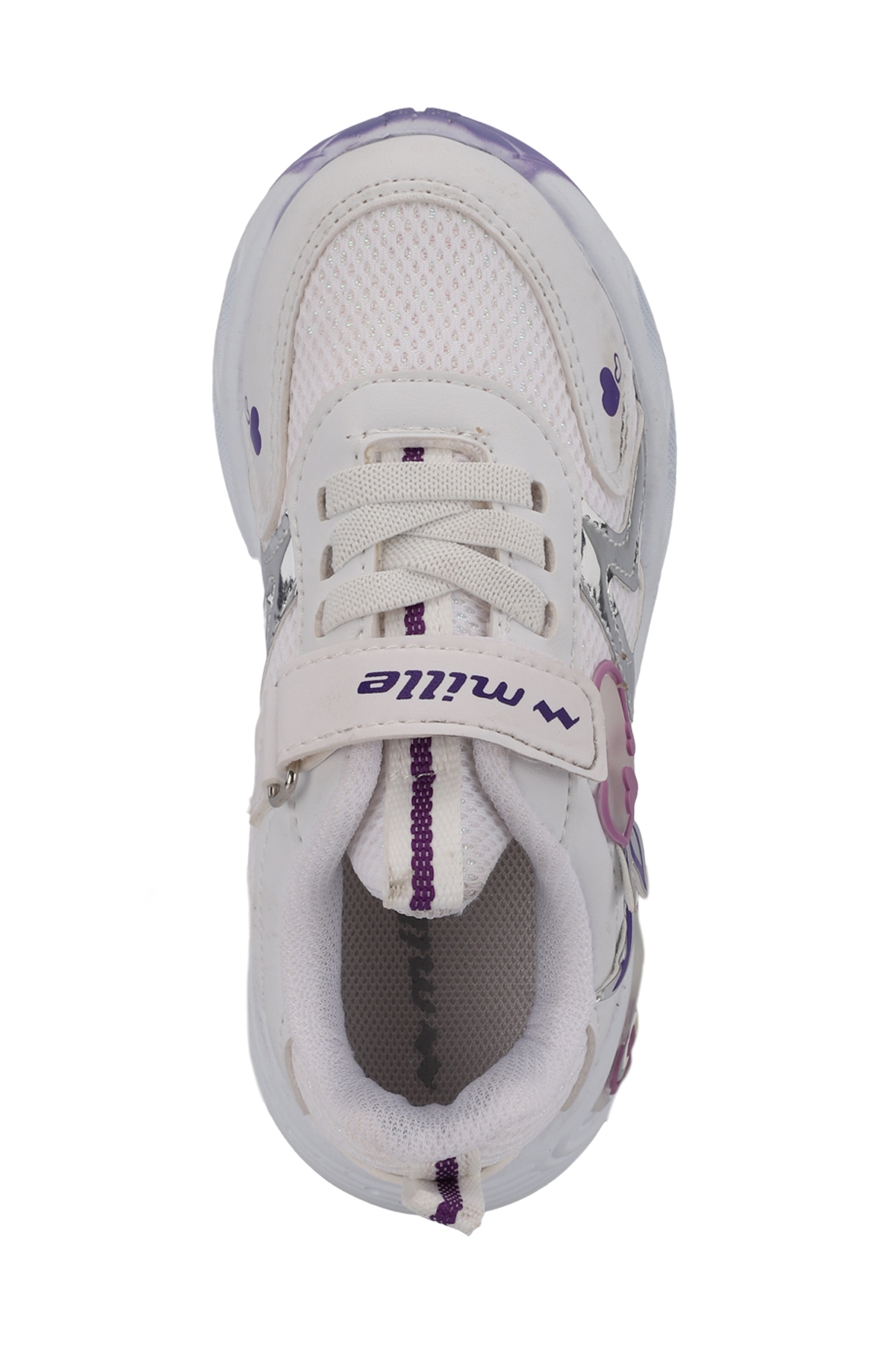 PAOLINO IN Kız Çocuk Sneaker Ayakkabı Beyaz / Mor - Görsel 6